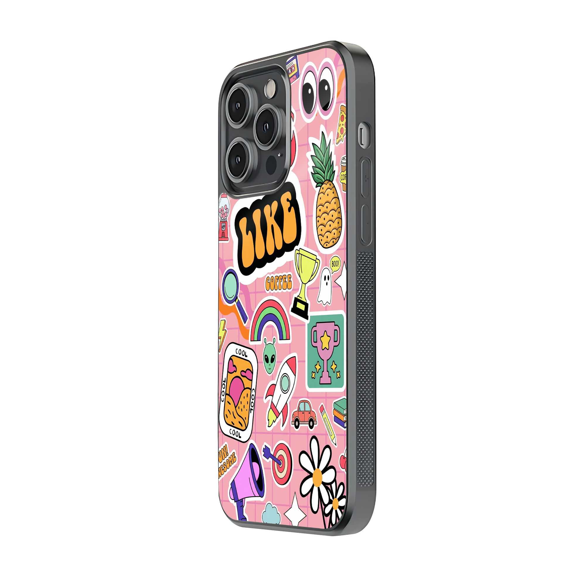 Retro Sticker Glass Case image 1