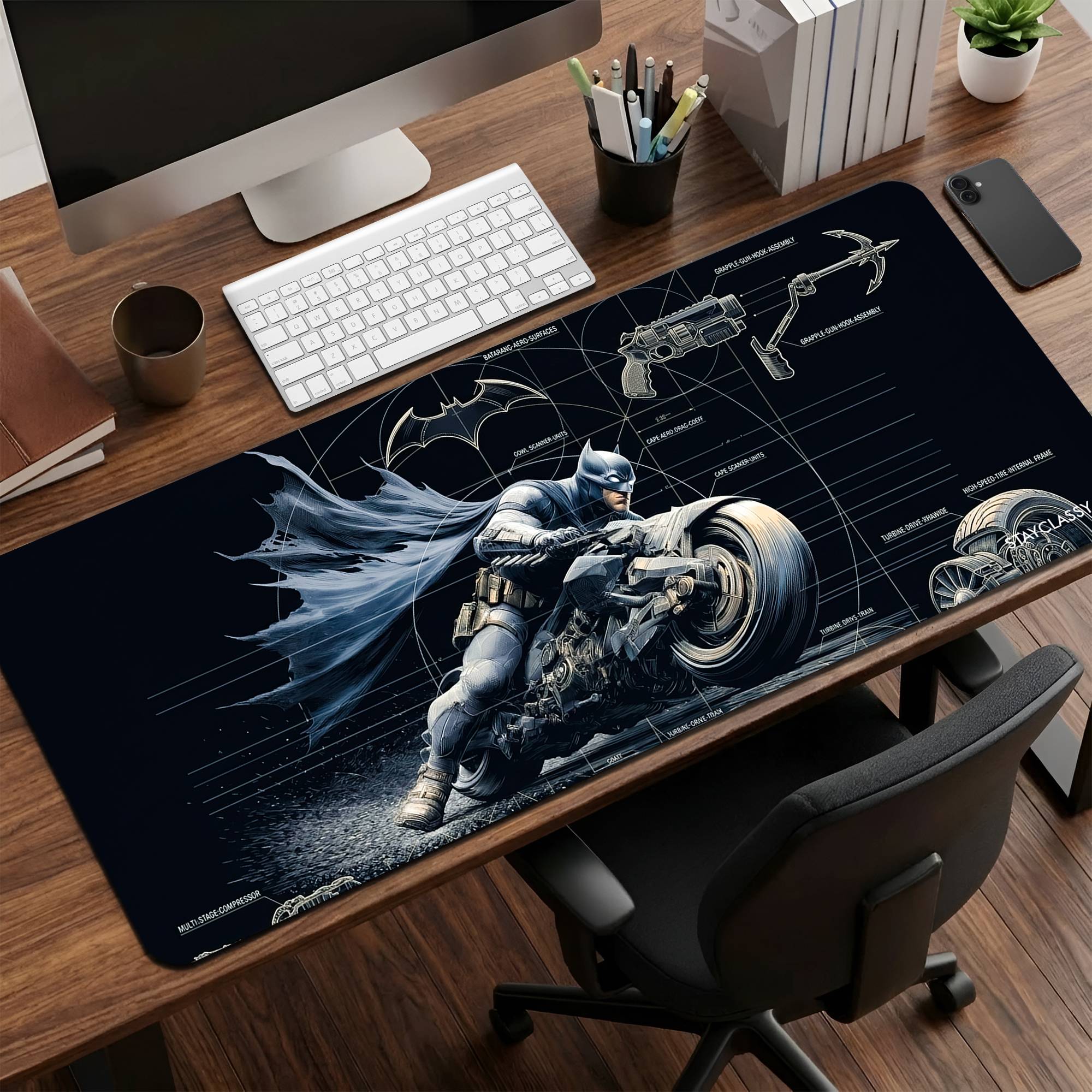 Batcycle Desk Mat image 0