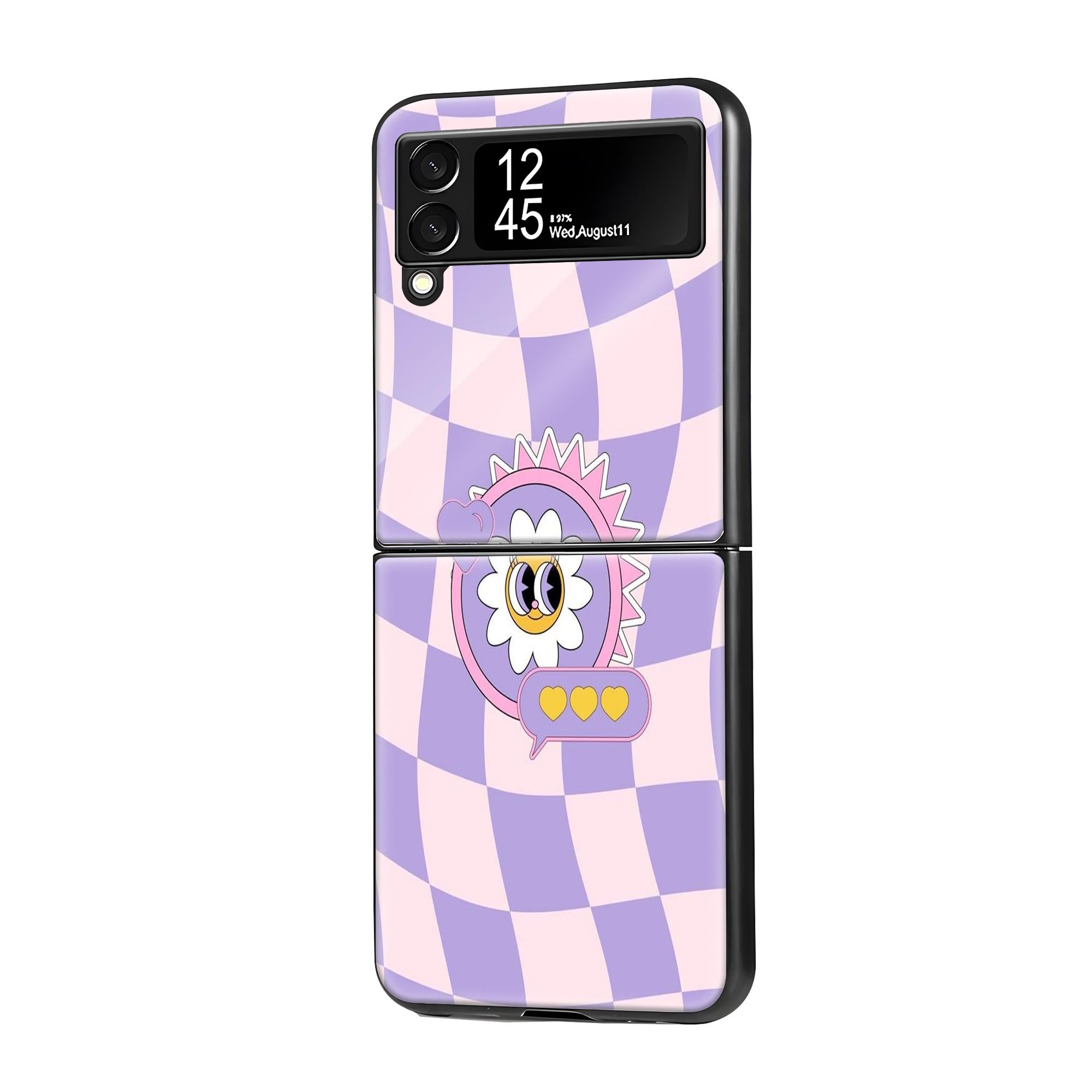 Groovy Feels Samsung Z Flip Glass Case image 0