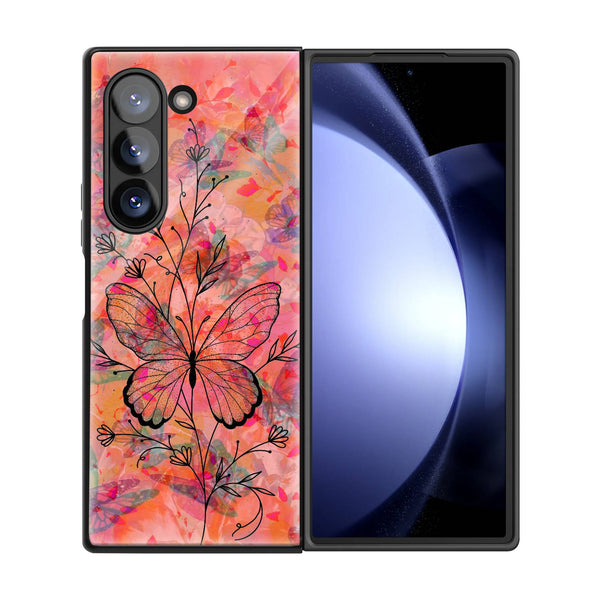 Painted Wings Samsung Z Fold Glass Case image 2