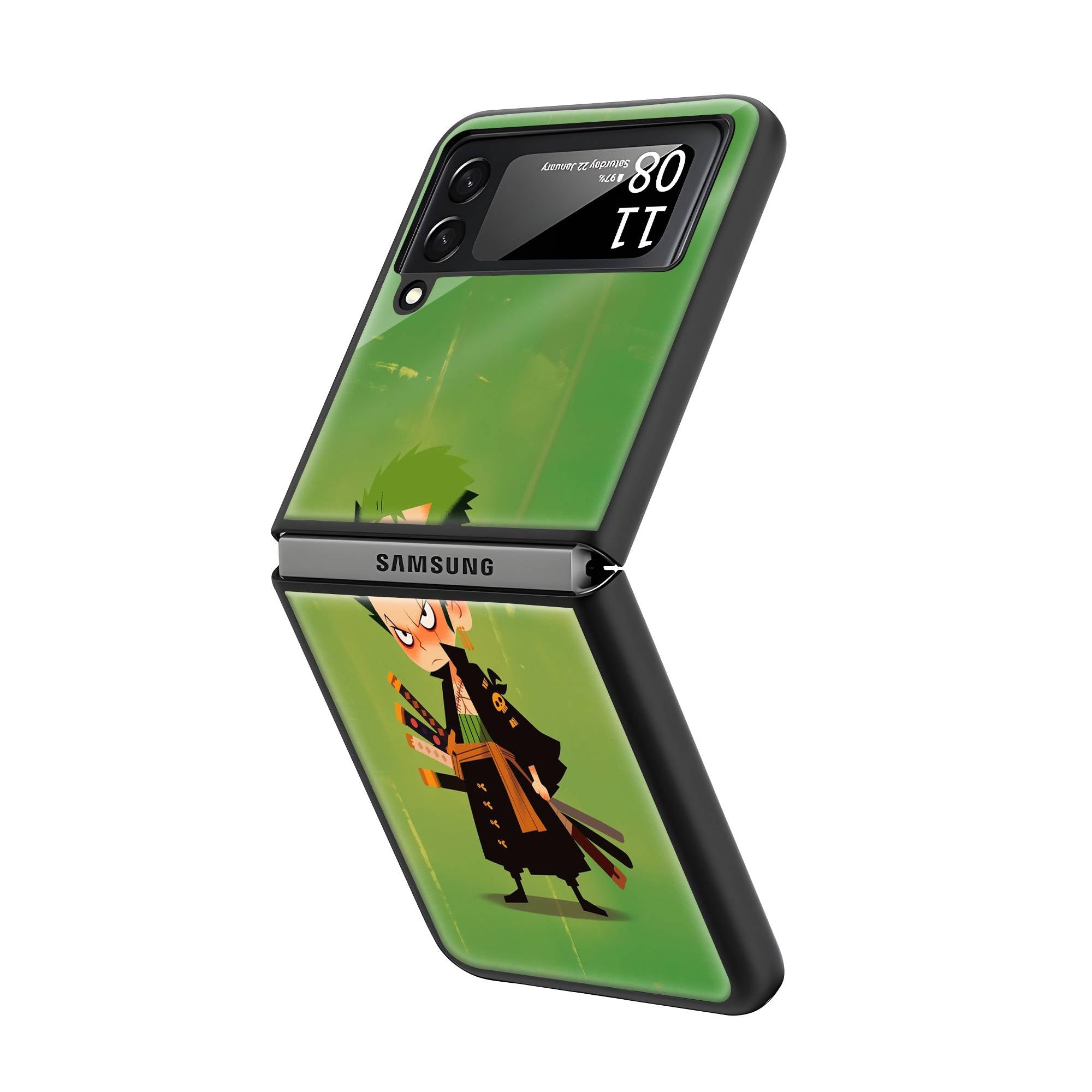 Roronoa Zoro Samsung Z Flip Glass Case image 1