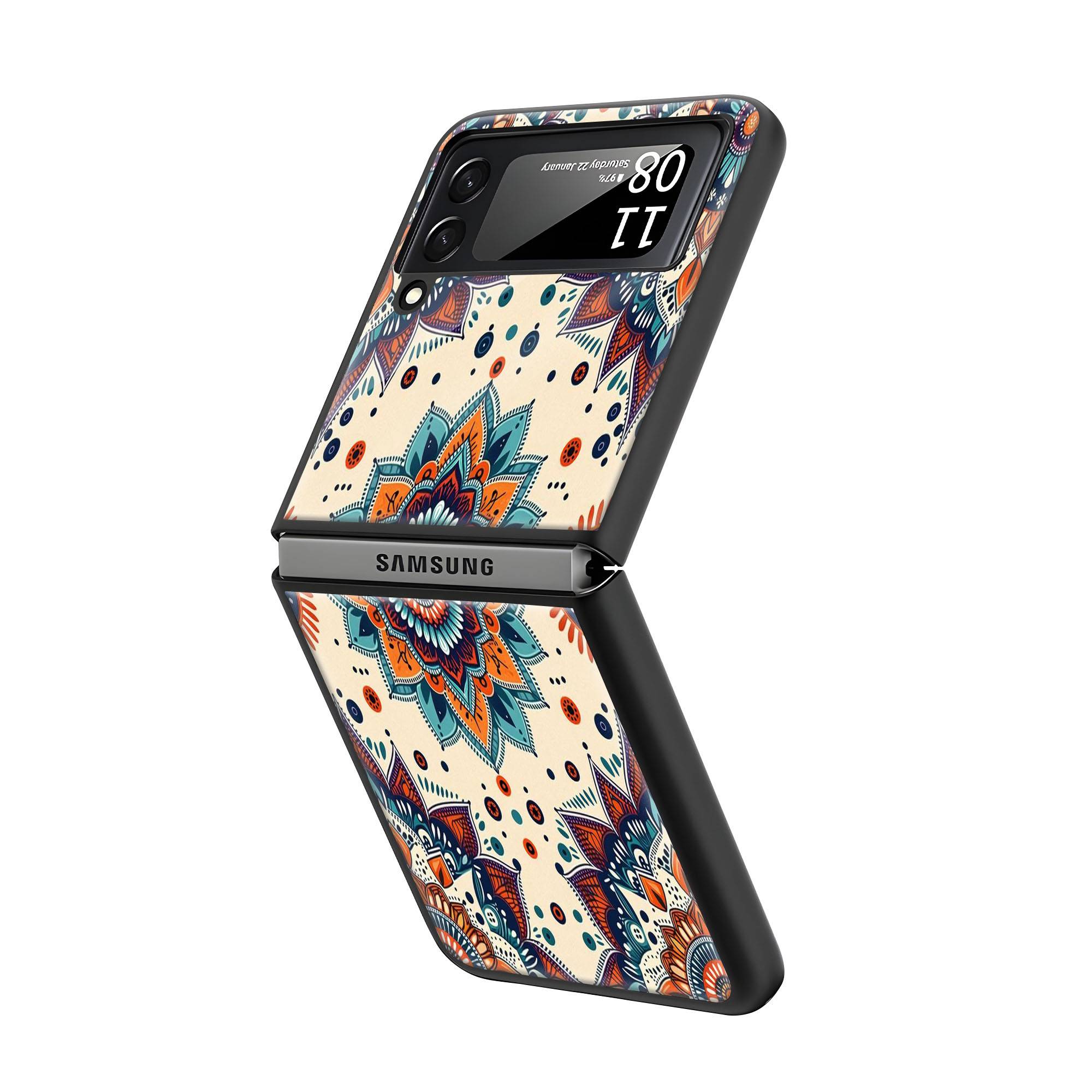 Mandala Harmony Samsung Z Flip Glass Case Secondary image