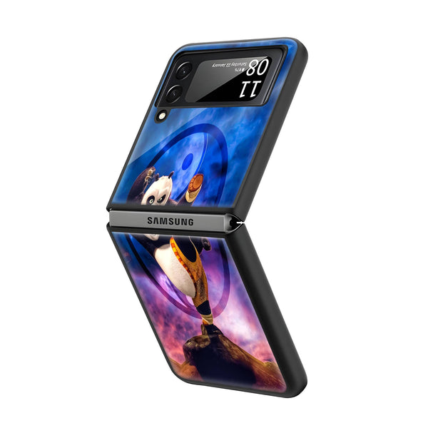 Kung Fu Panda Samsung Z Flip Glass Case image 1