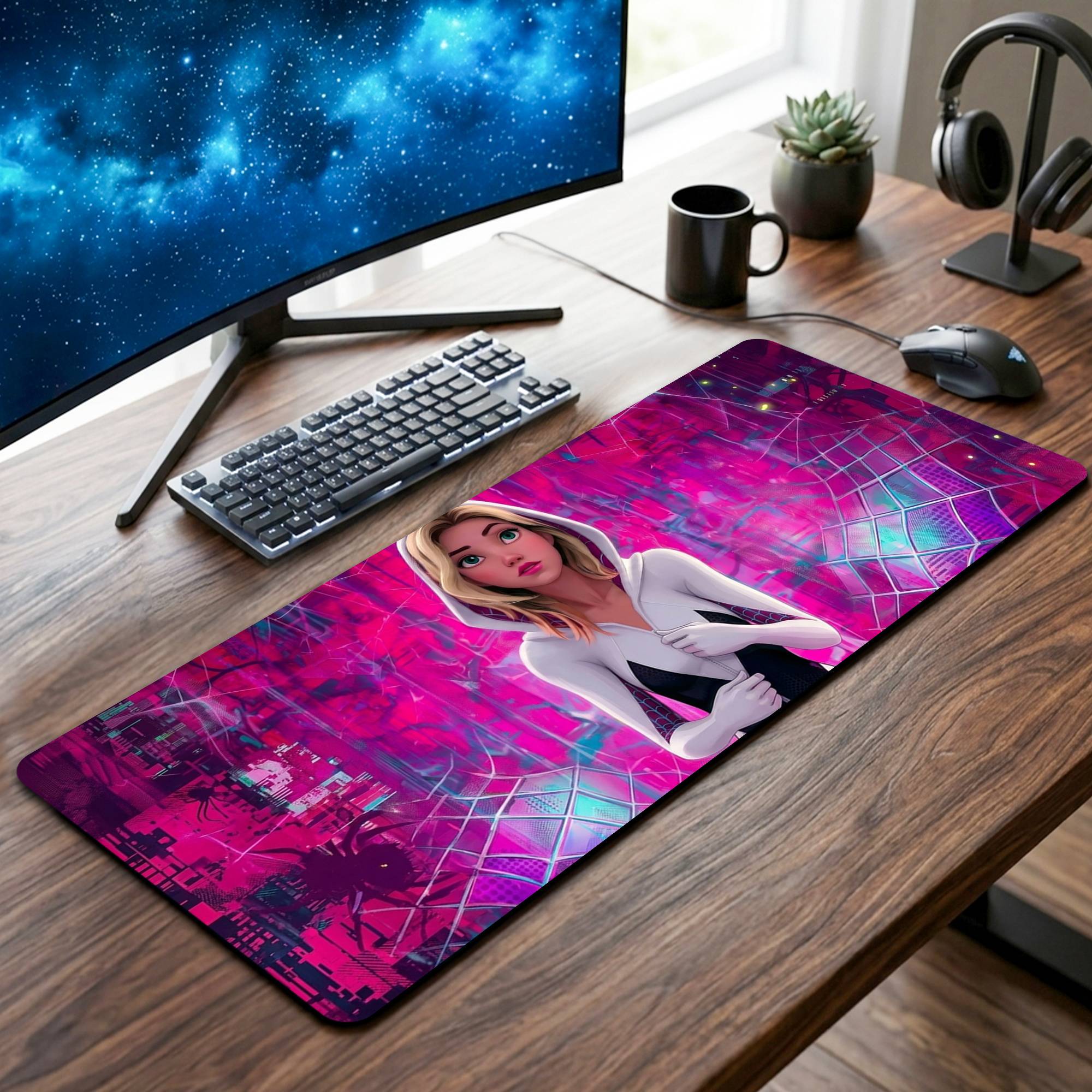 Spider-Girl Desk Mat - 12 x 32 Inch image