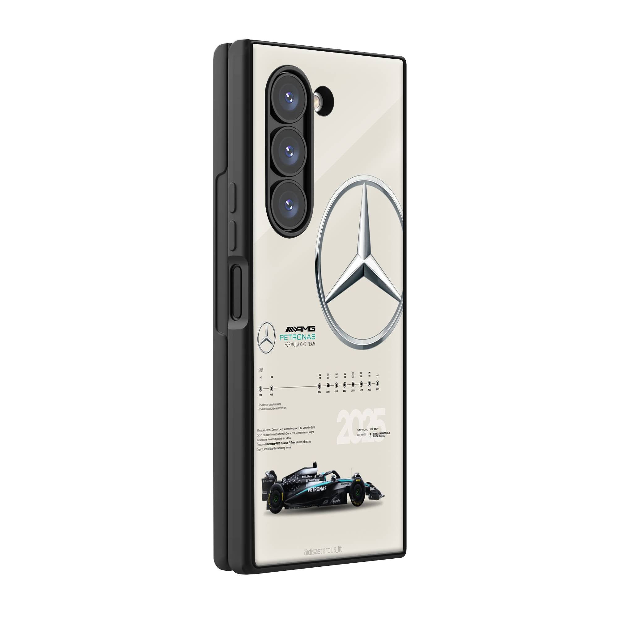 Mercedes F1 Samsung Z Fold Glass Case image 0 Main image