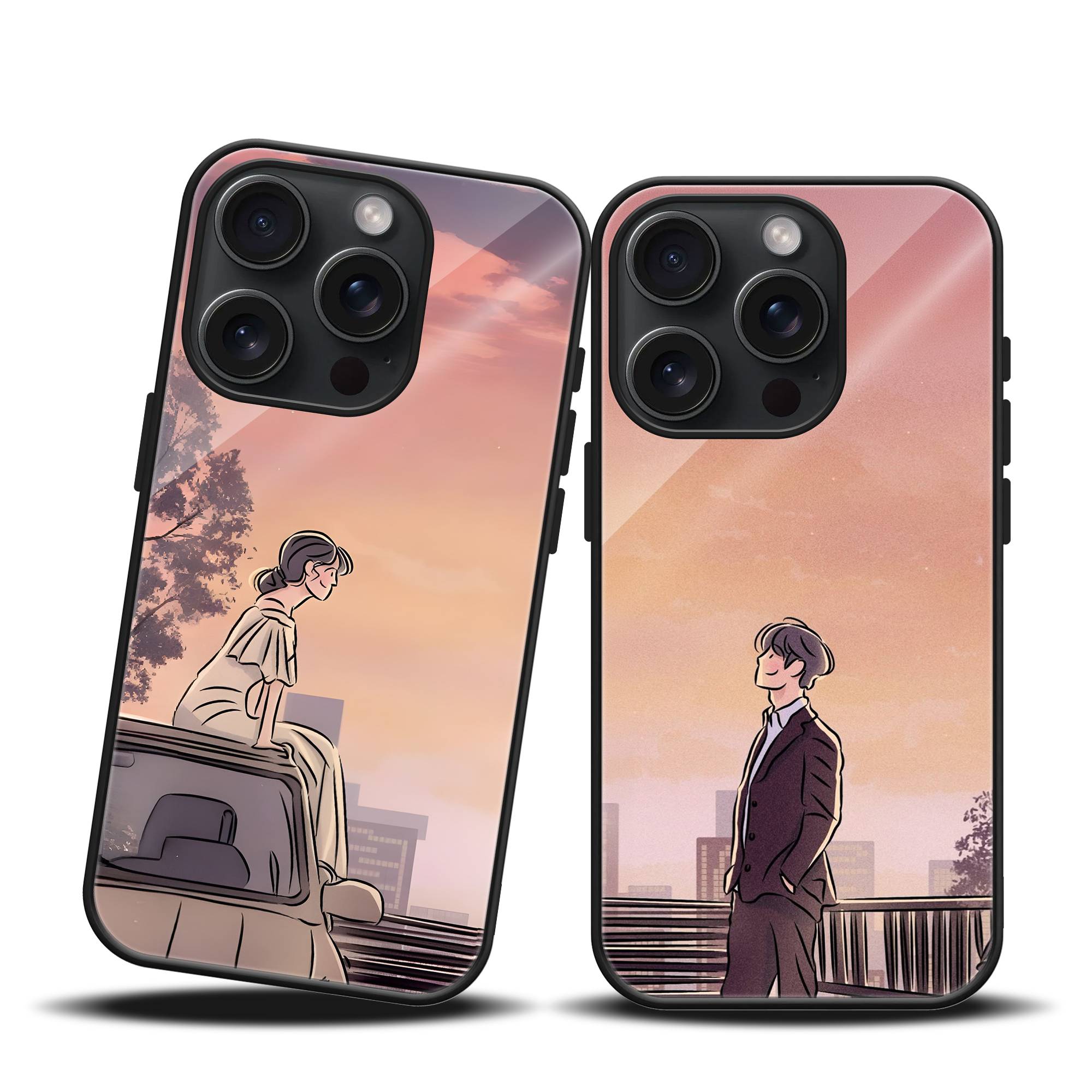 Golden Date Couple Mobile Case image 0