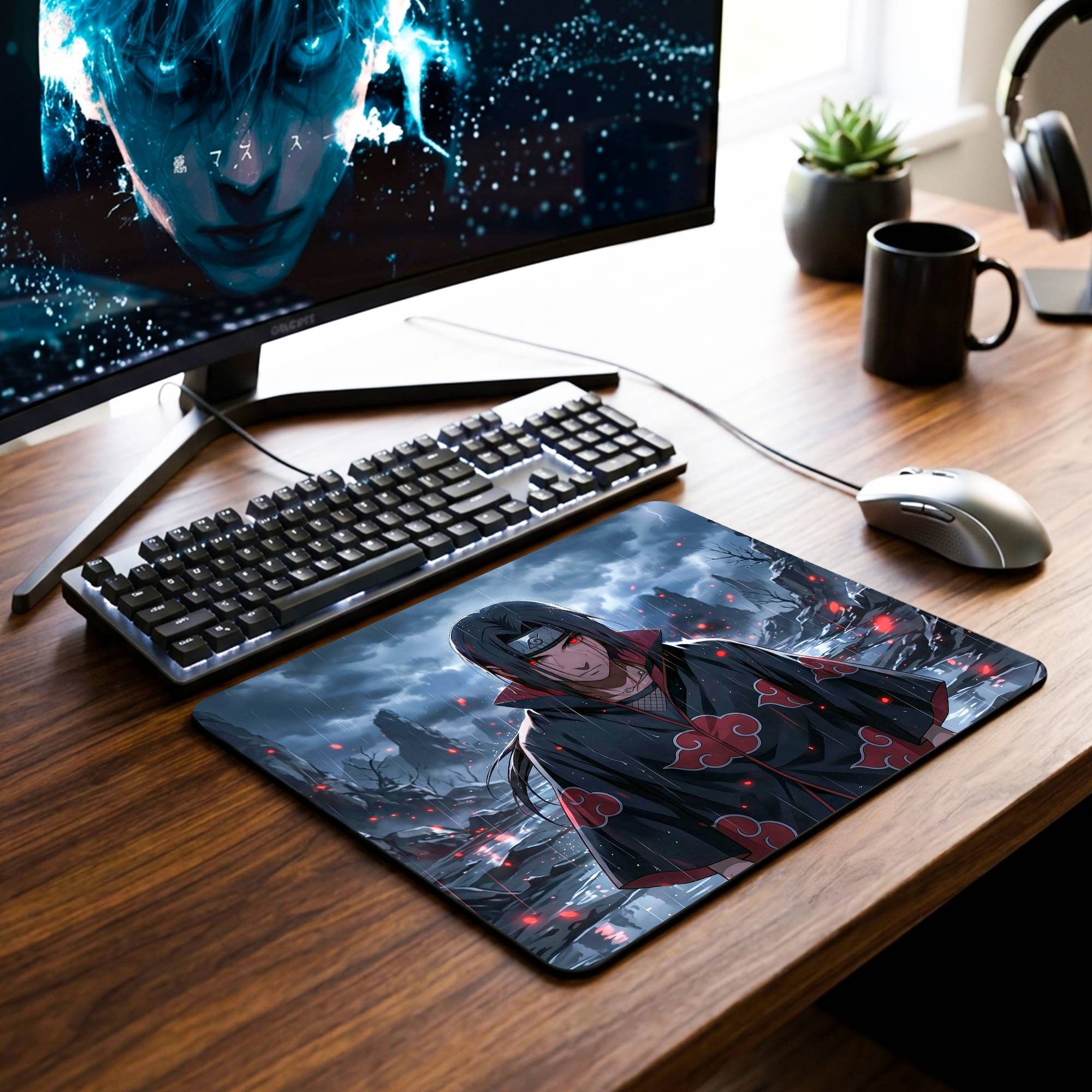 Itachi Uchiha Desk Mat - 7.5 x 9 Inch image