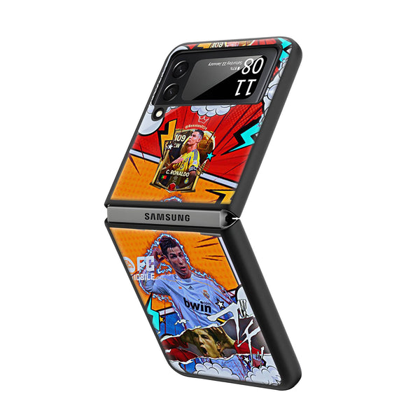 Ronaldo Samsung Z Flip Glass Case image 1