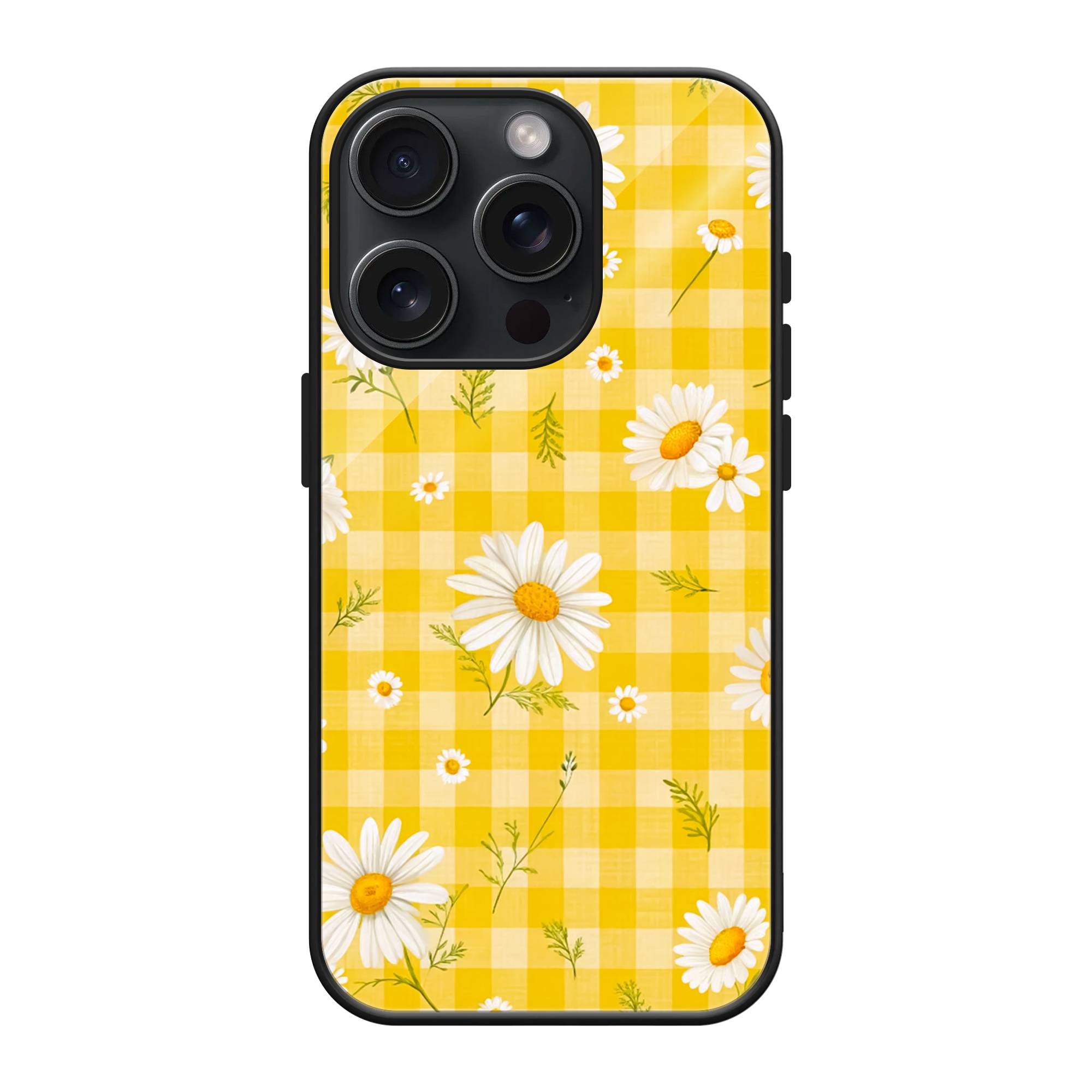 Sunshine Daisies Glass Case image 0