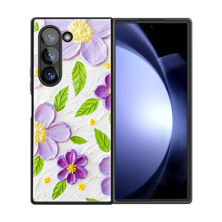 Sculpted Petals Samsung Z Fold Glass Case image 2