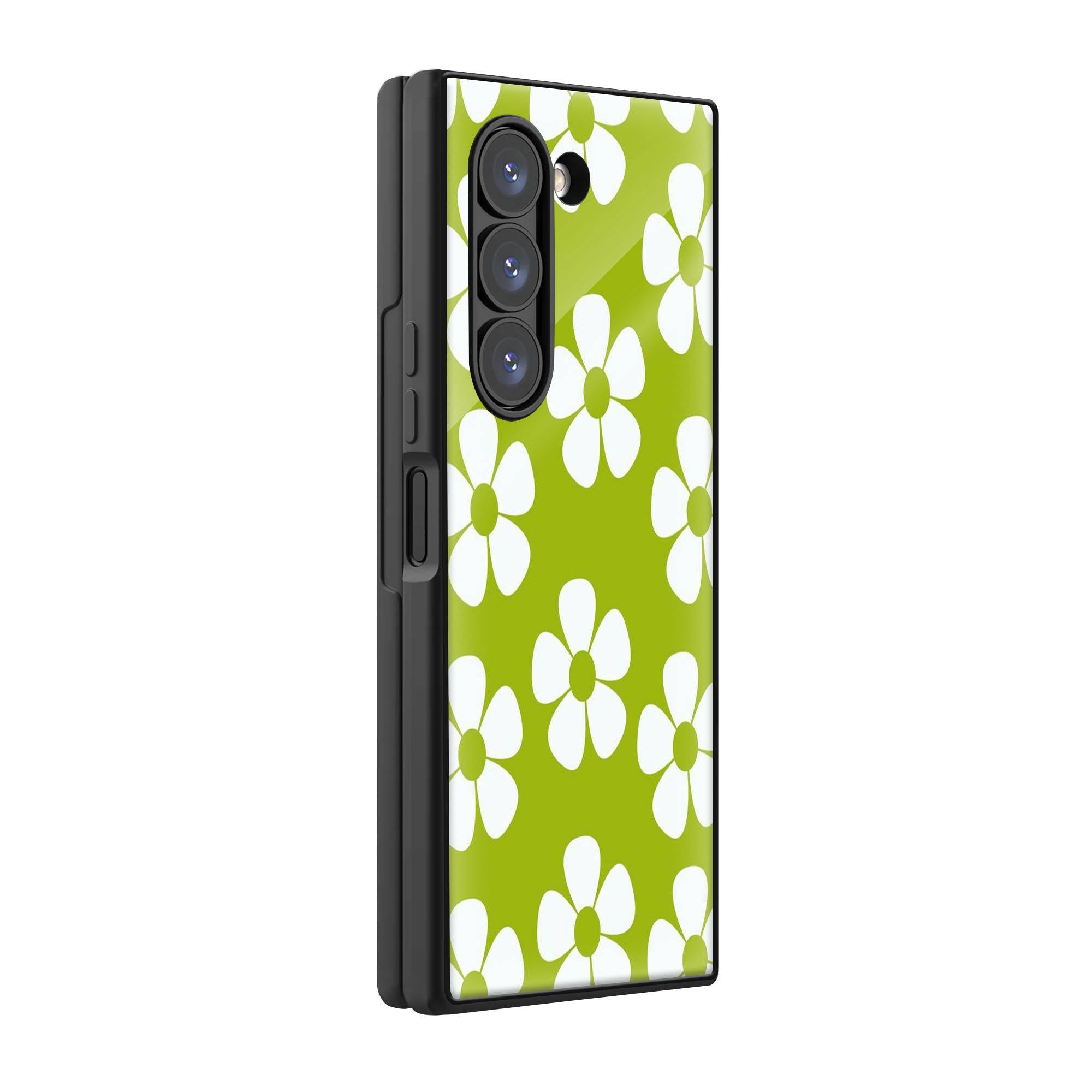 Modern Daisy Samsung Z Fold Glass Case image 0