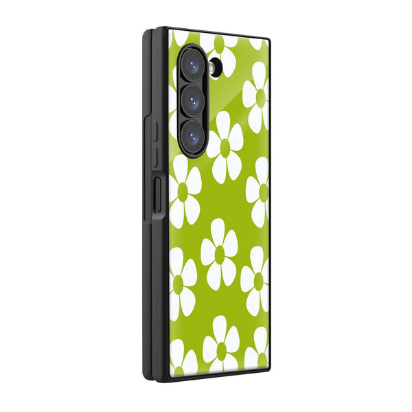 Modern Daisy Samsung Z Fold Glass Case image 0