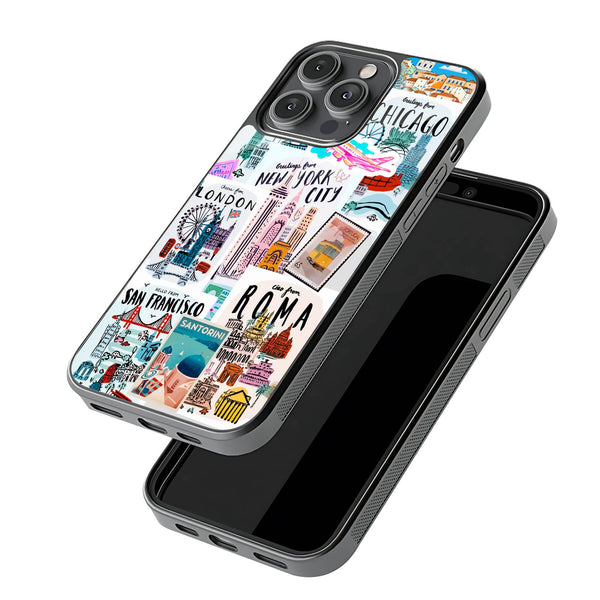 Wanderlust Vibes Glass Case image 2