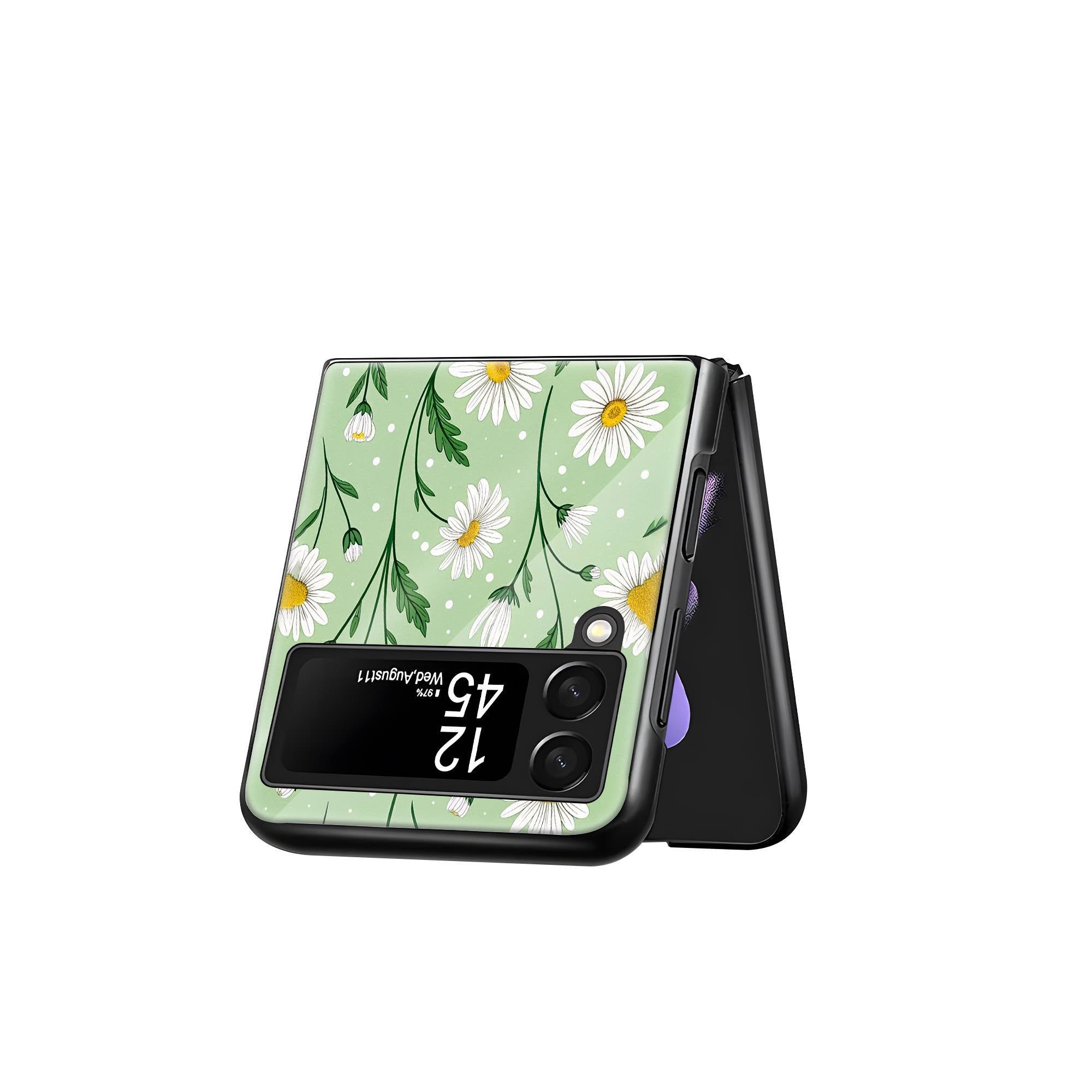Daisy Field Samsung Z Flip Glass Case image 2