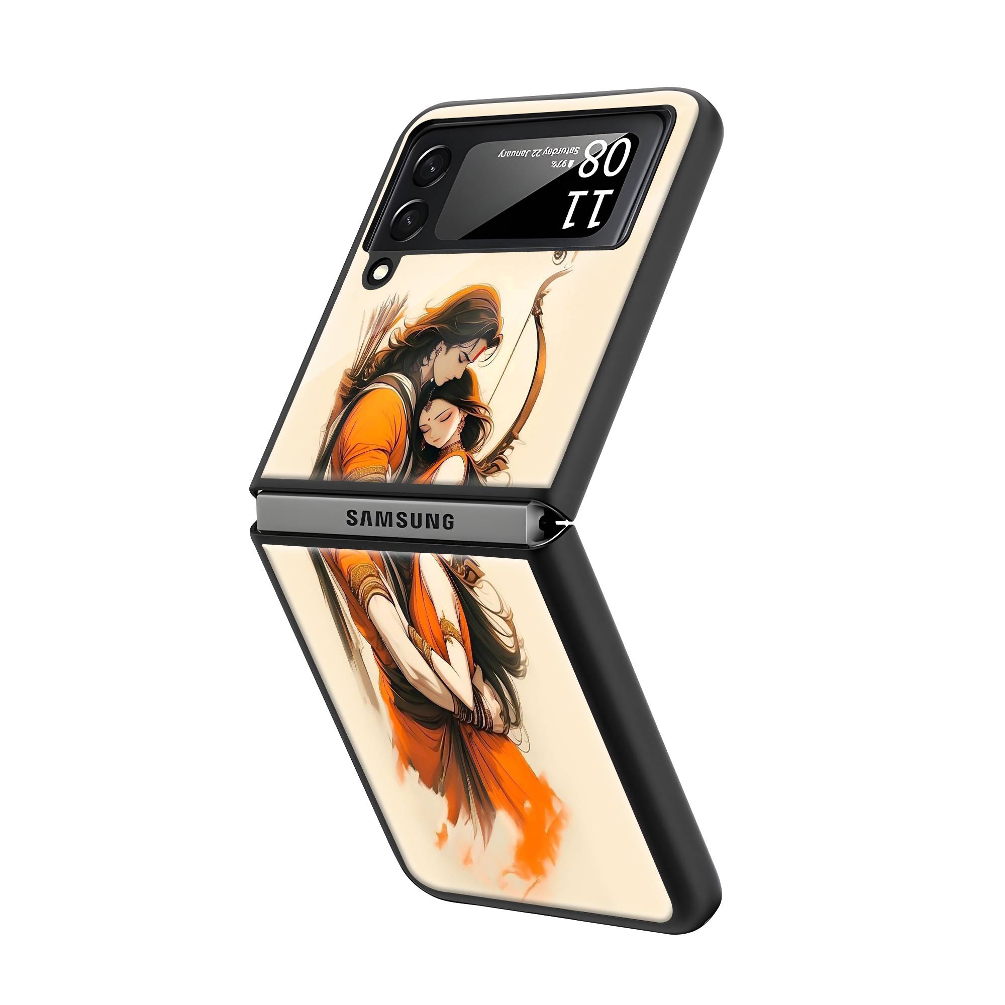 Divine Love Samsung Z Flip Glass Case Secondary image