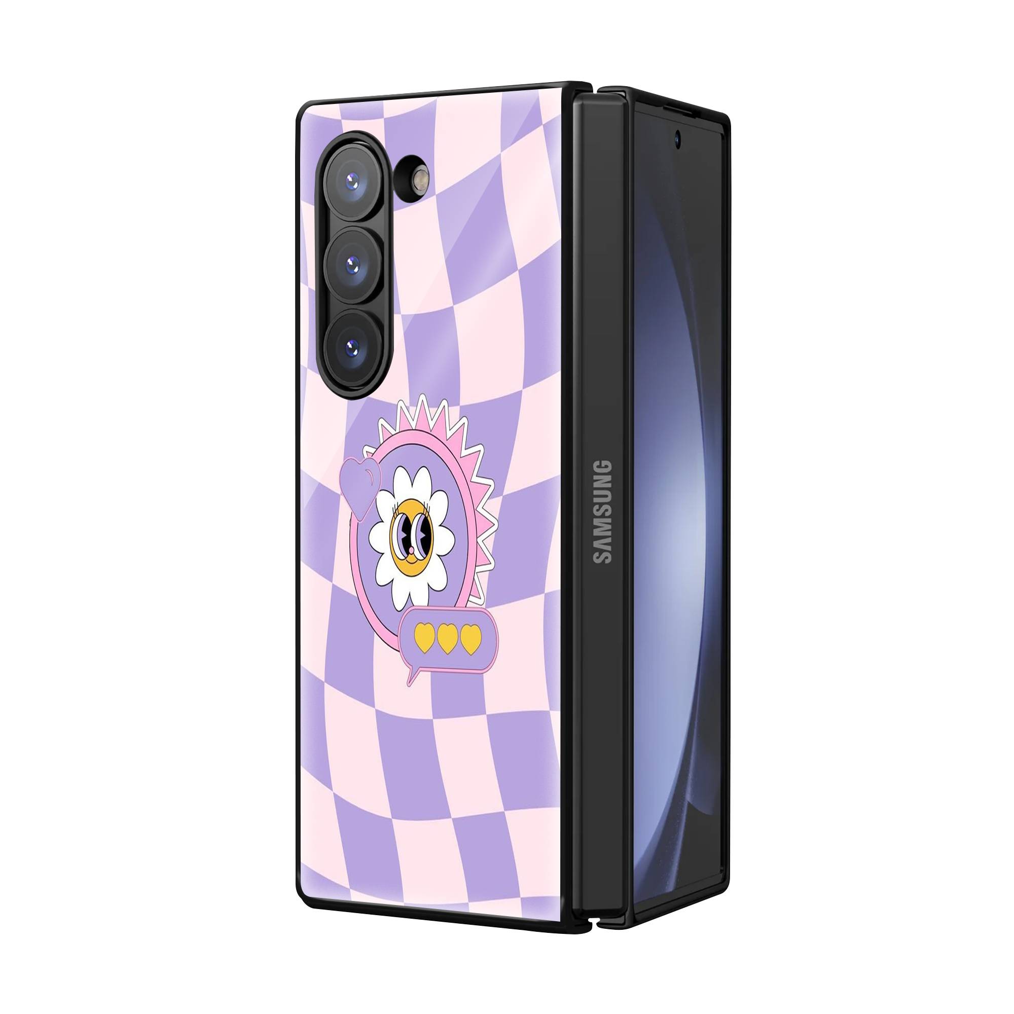 Groovy Feels Samsung Z Fold Glass Case Secondary image