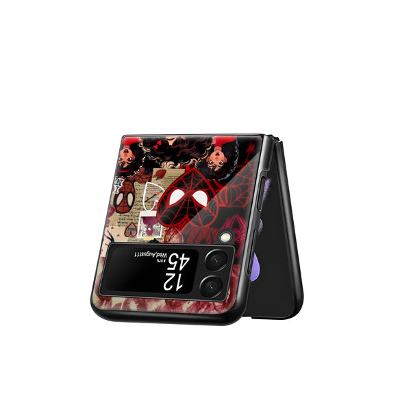 Spider Girl Samsung Z Flip Glass Case image 2