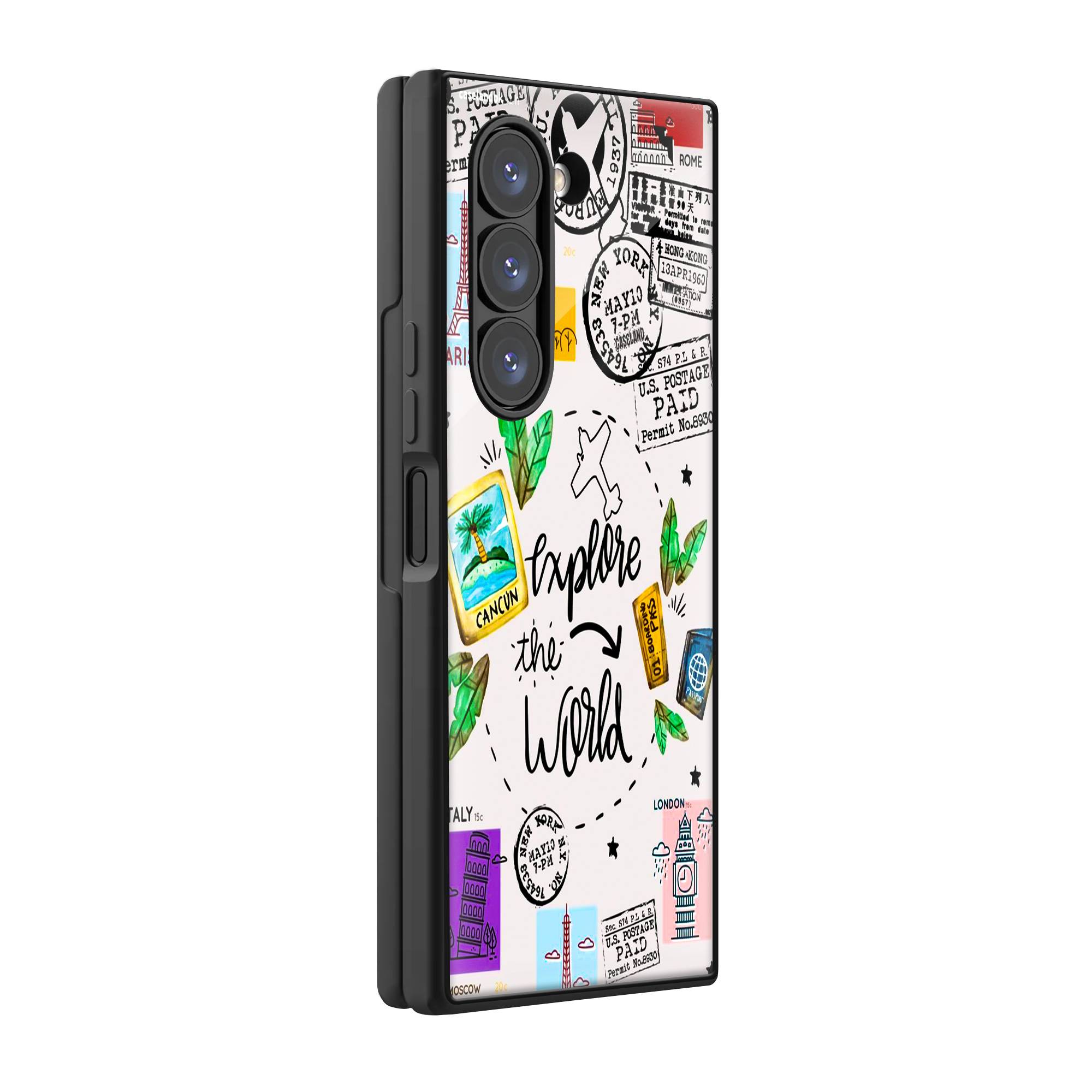 Explore The World Samsung Z Fold Glass Case image 0 Main image