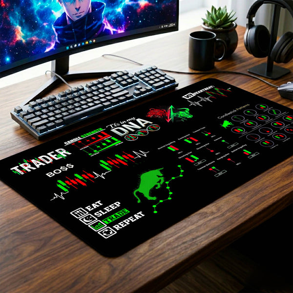 Stock Market Desk Mat - 14 x 23 Inch image
