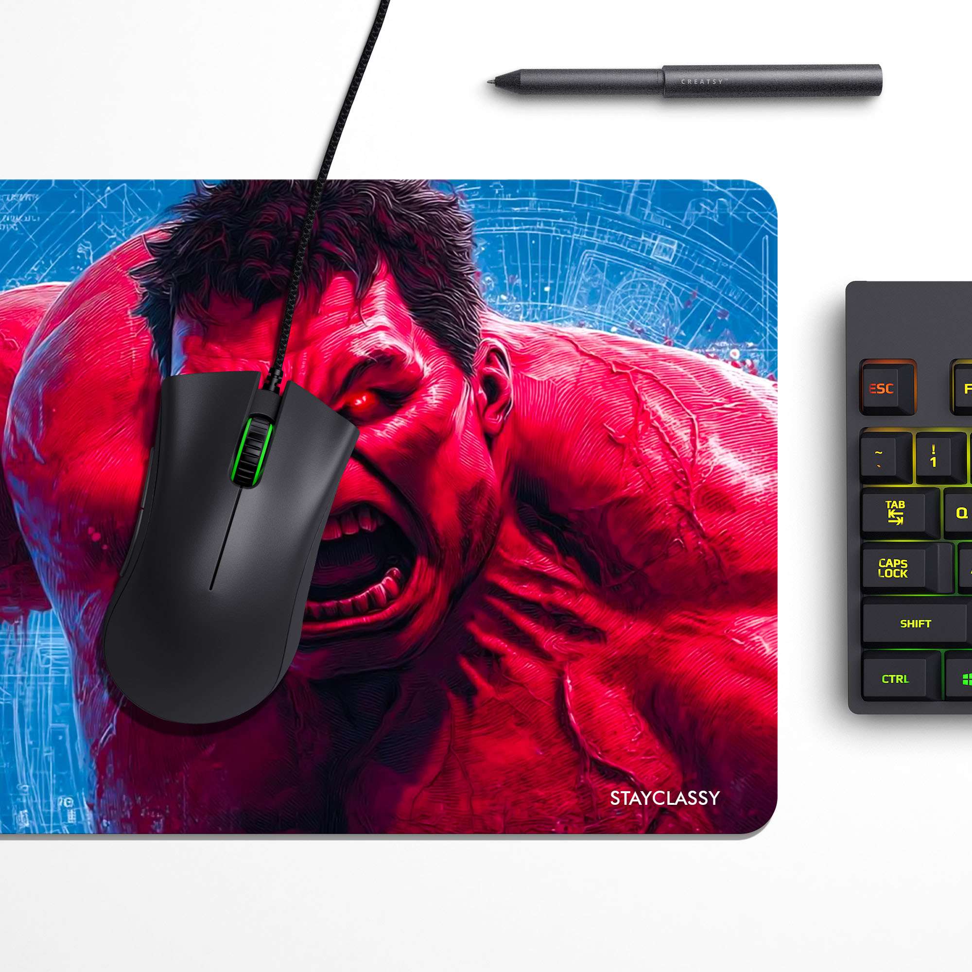 Red Hulk Desk Mat image 2