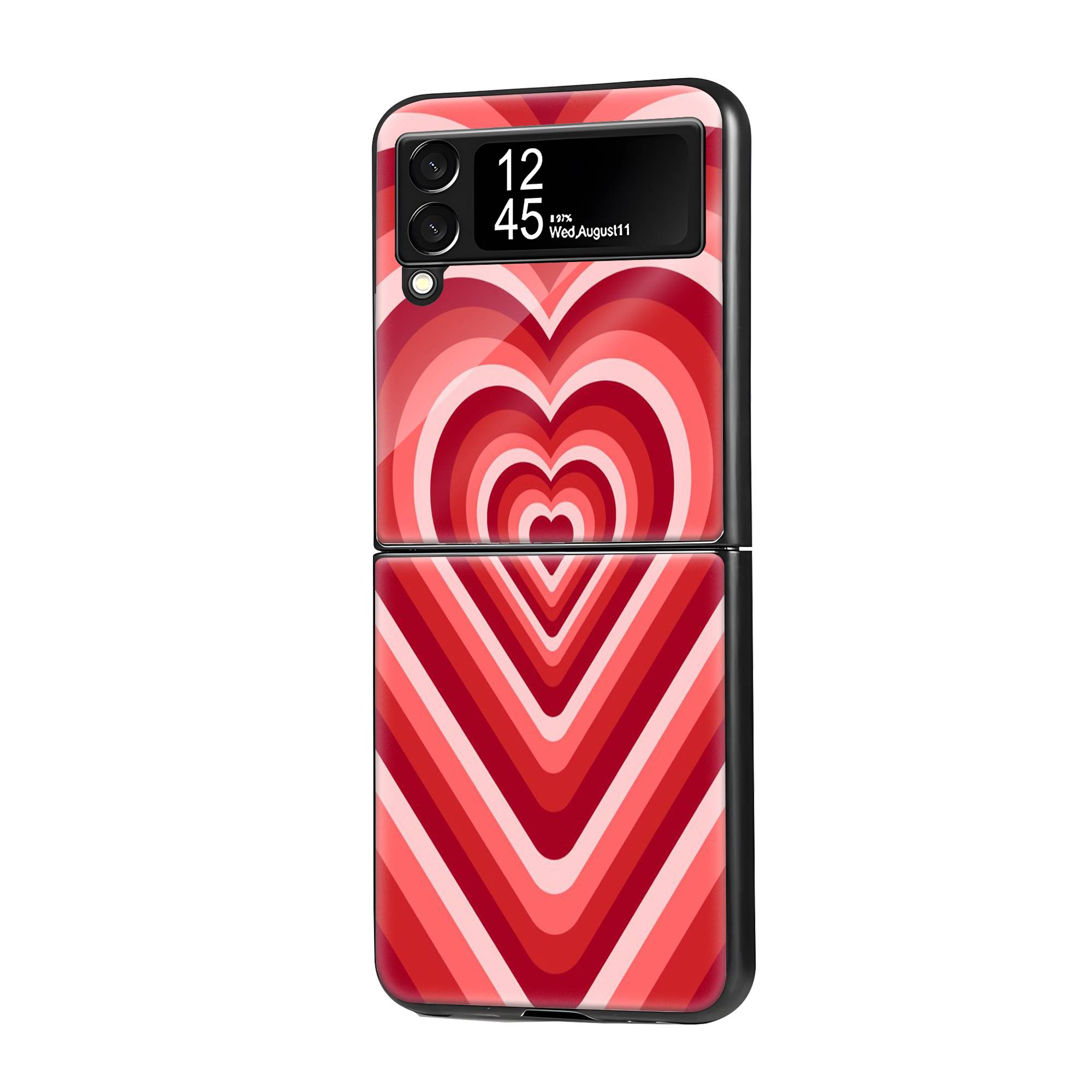 Red Choco Samsung Z Flip Glass Case image 0