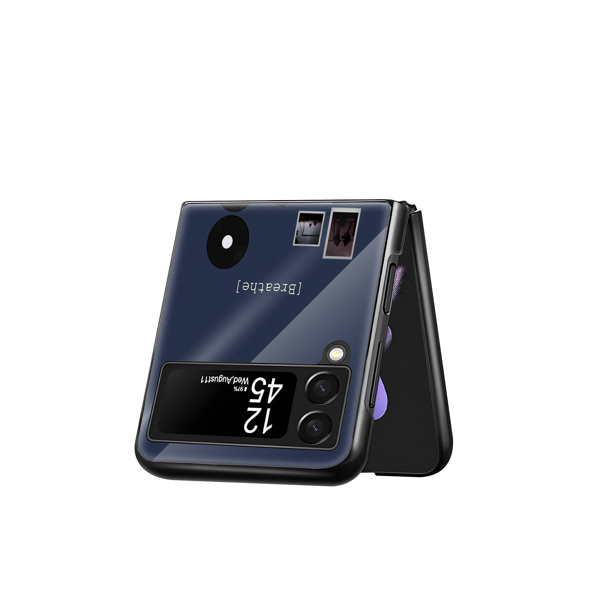 Breathe Samsung Z Flip Glass Case image 2