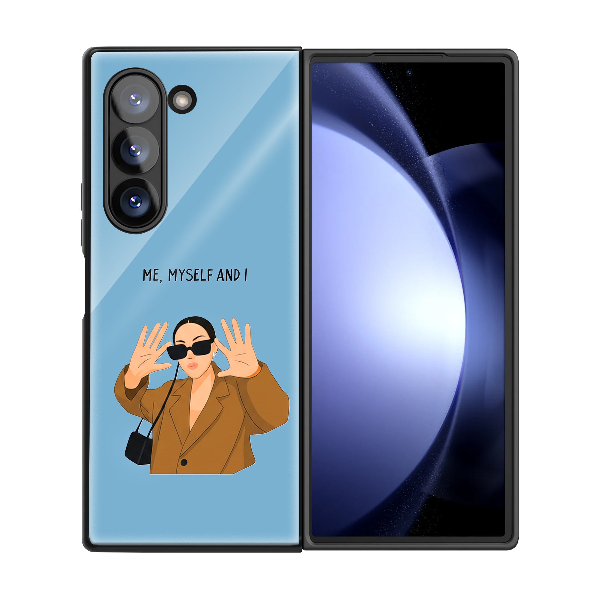 Myself Samsung Z Fold Glass Case image 2