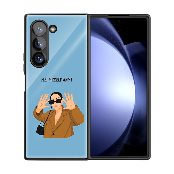 Myself Samsung Z Fold Glass Case image 2