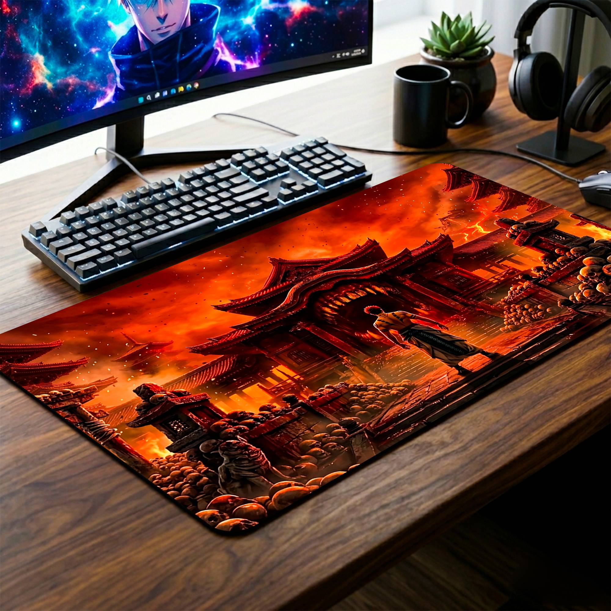 Domain Expansion Desk Mat - 14 x 23 Inch image