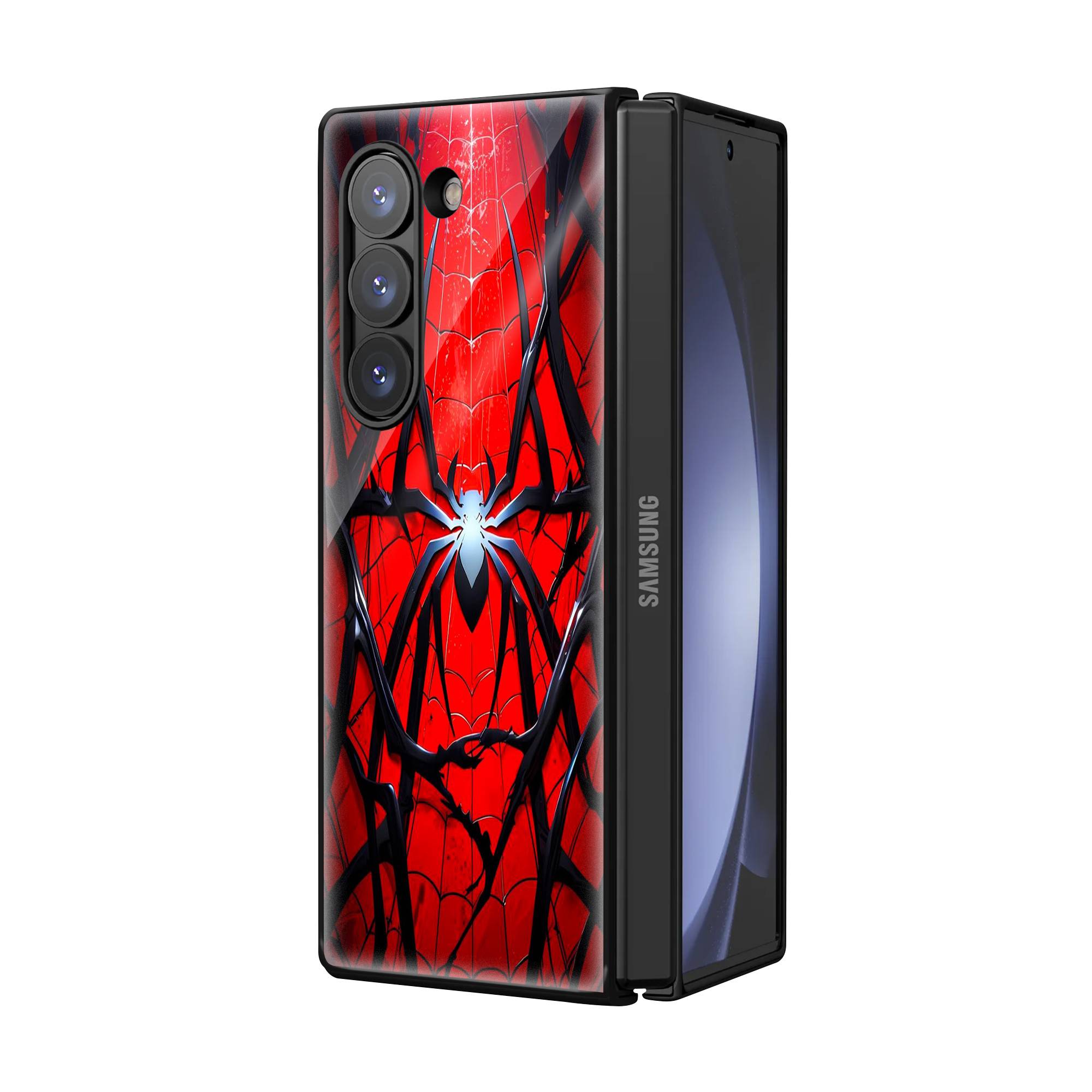 Spider-Man’s Web Samsung Z Fold Glass Case Secondary image