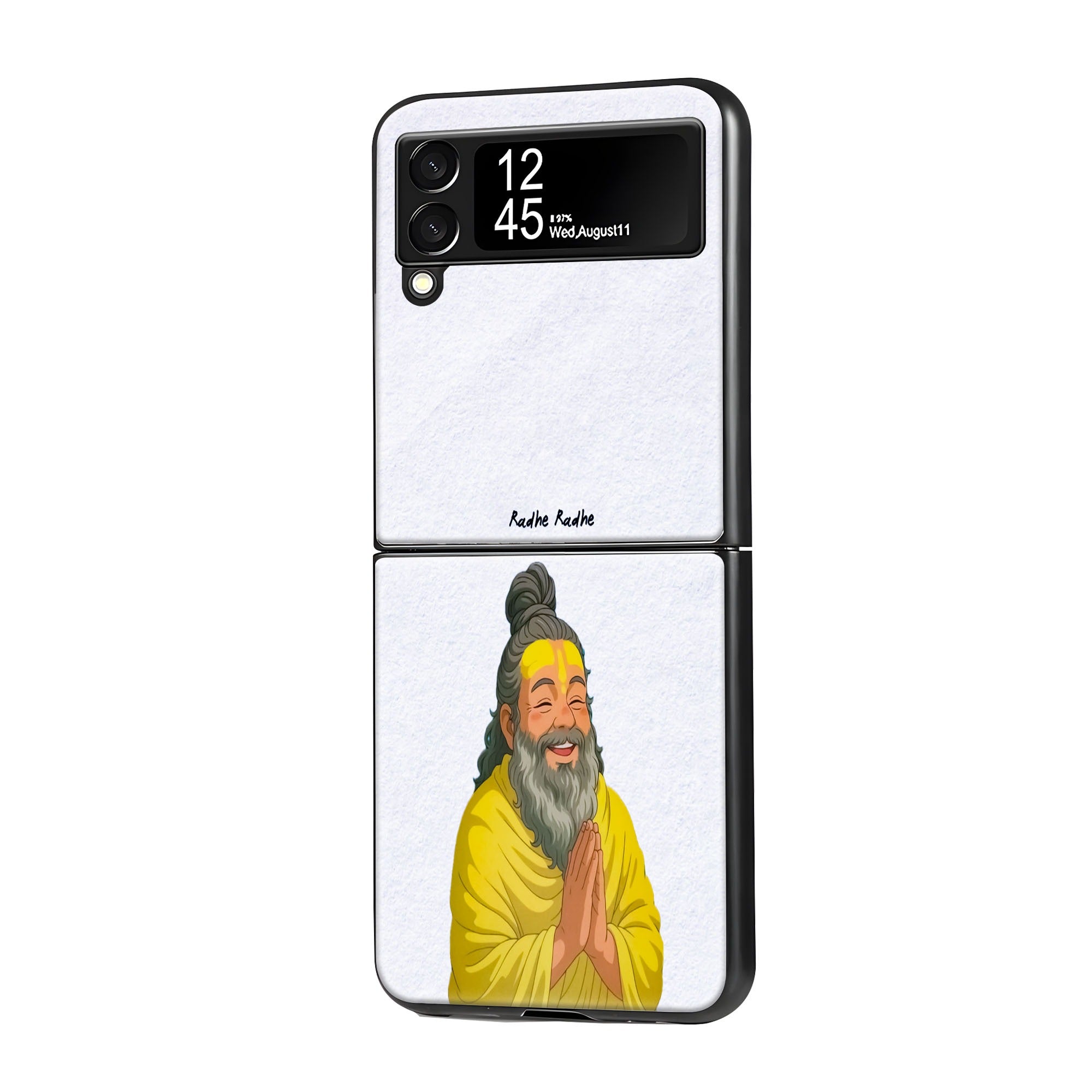 Radhe Radhe Samsung Z Flip Glass Case image 0