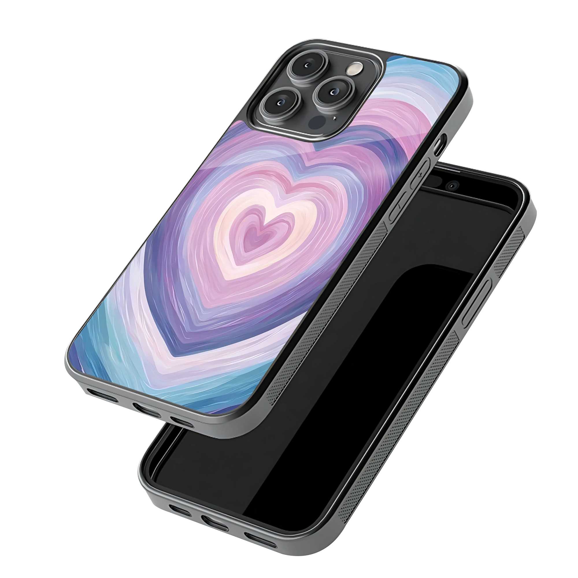 Pastel Heart Glass Case image 2
