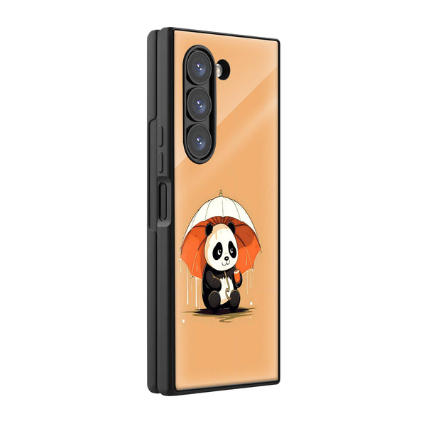 Sweet Panda Samsung Z Fold Glass Case image 0