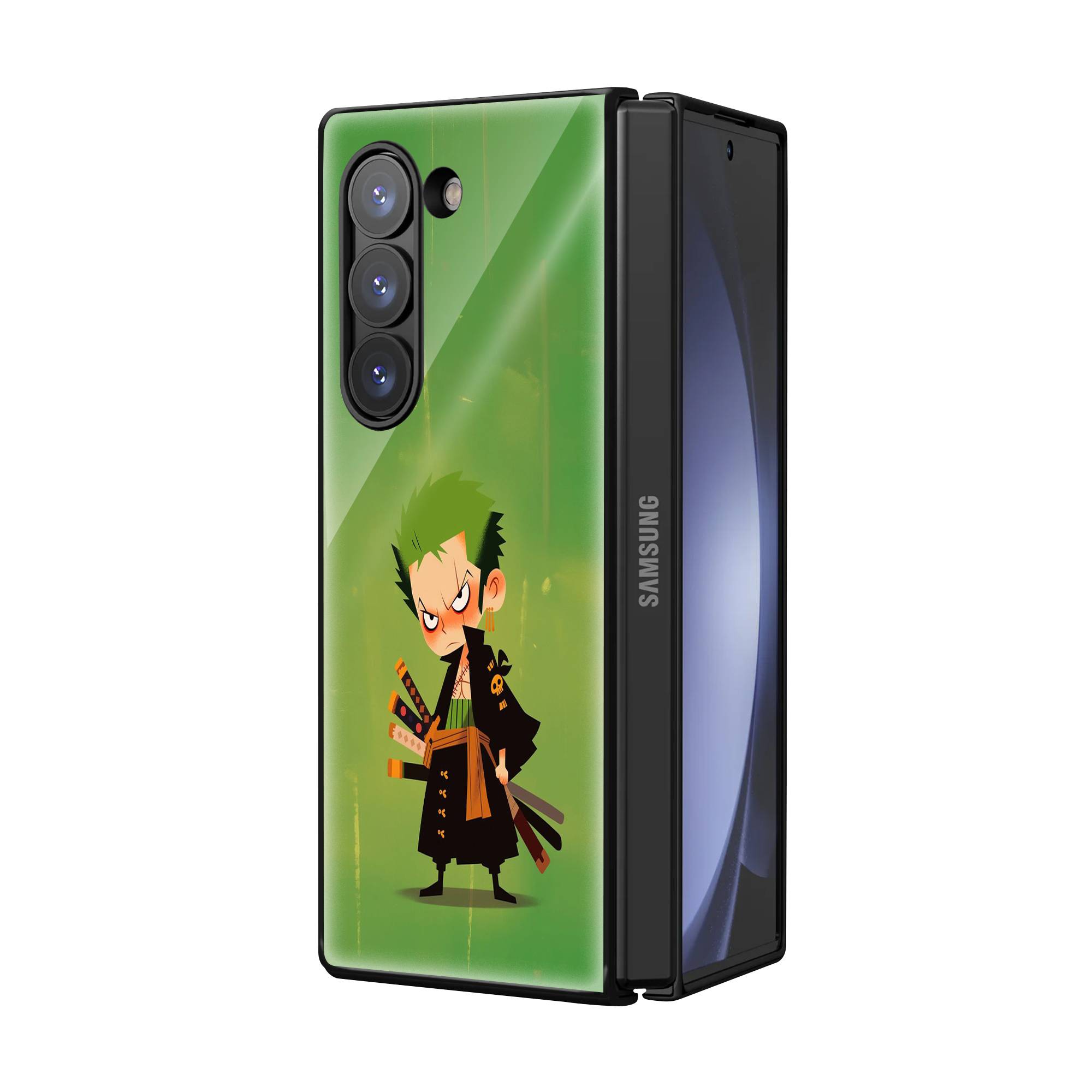 Roronoa Zoro Samsung Z Fold Glass Case Secondary image