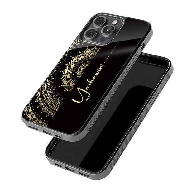 Golden Aura Glass Name Case image 2