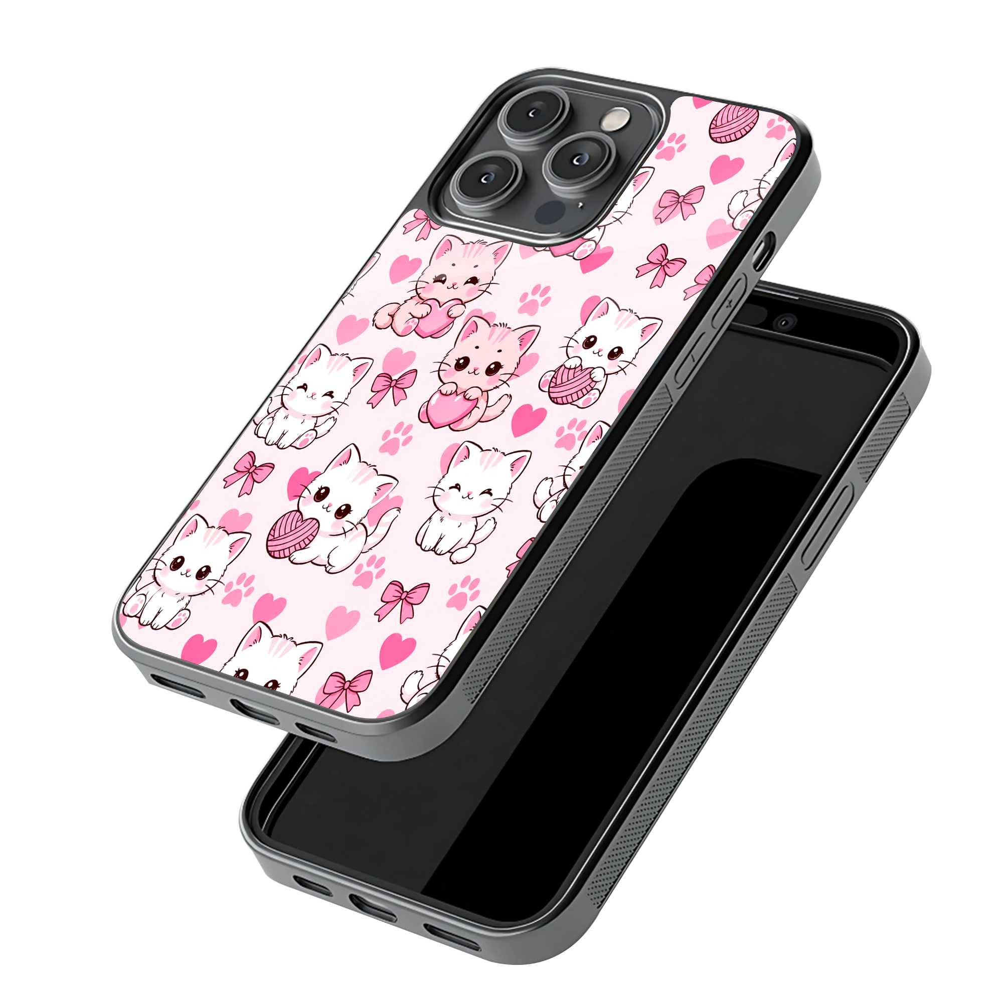 Pink Paws Glass Case image 2