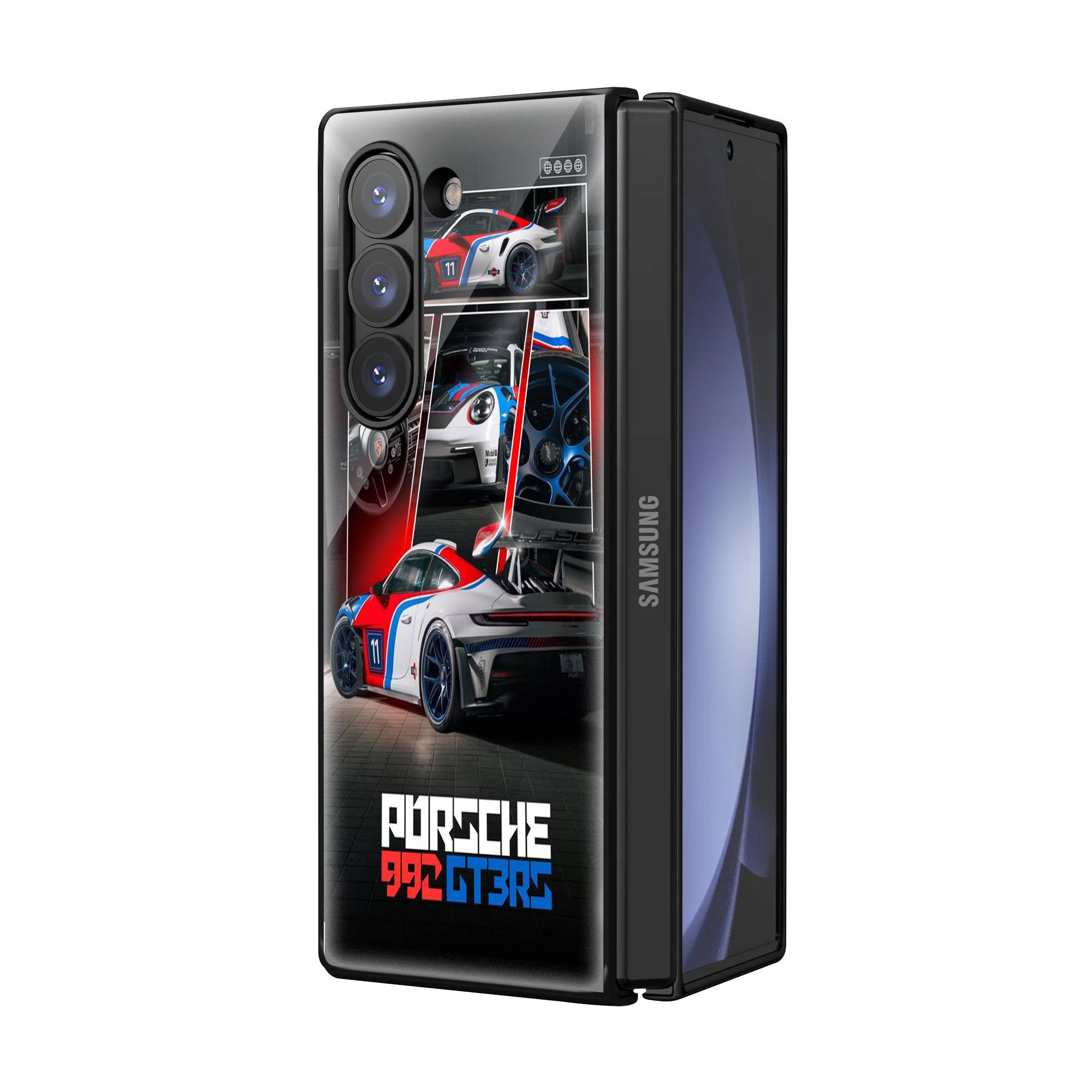 992 Porsche Samsung Z Fold Glass Case Secondary image