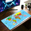 Children World Map Desk Mat - 11 x 23 Inch image