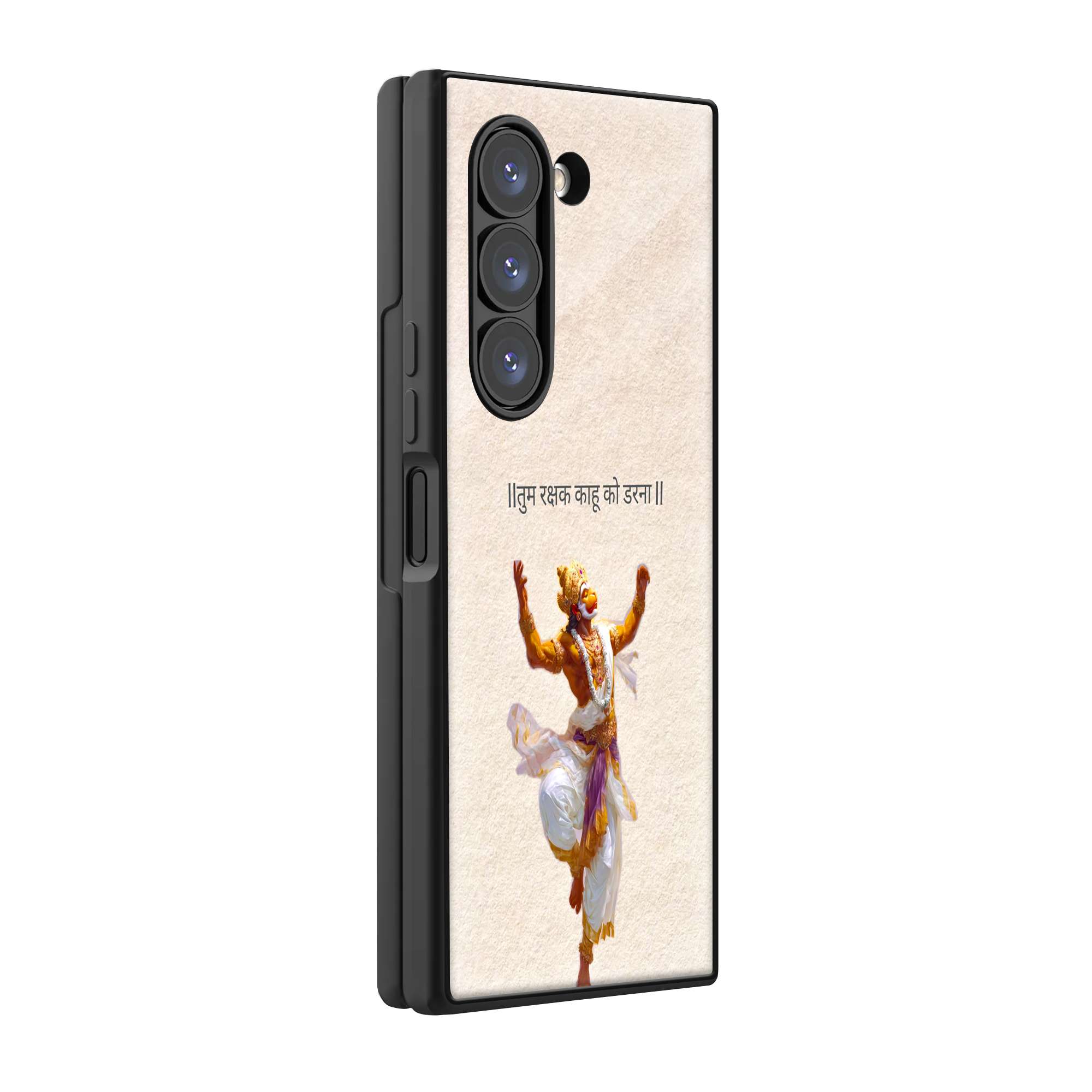 Lord Hanuman Samsung Z Fold Glass Case image 0