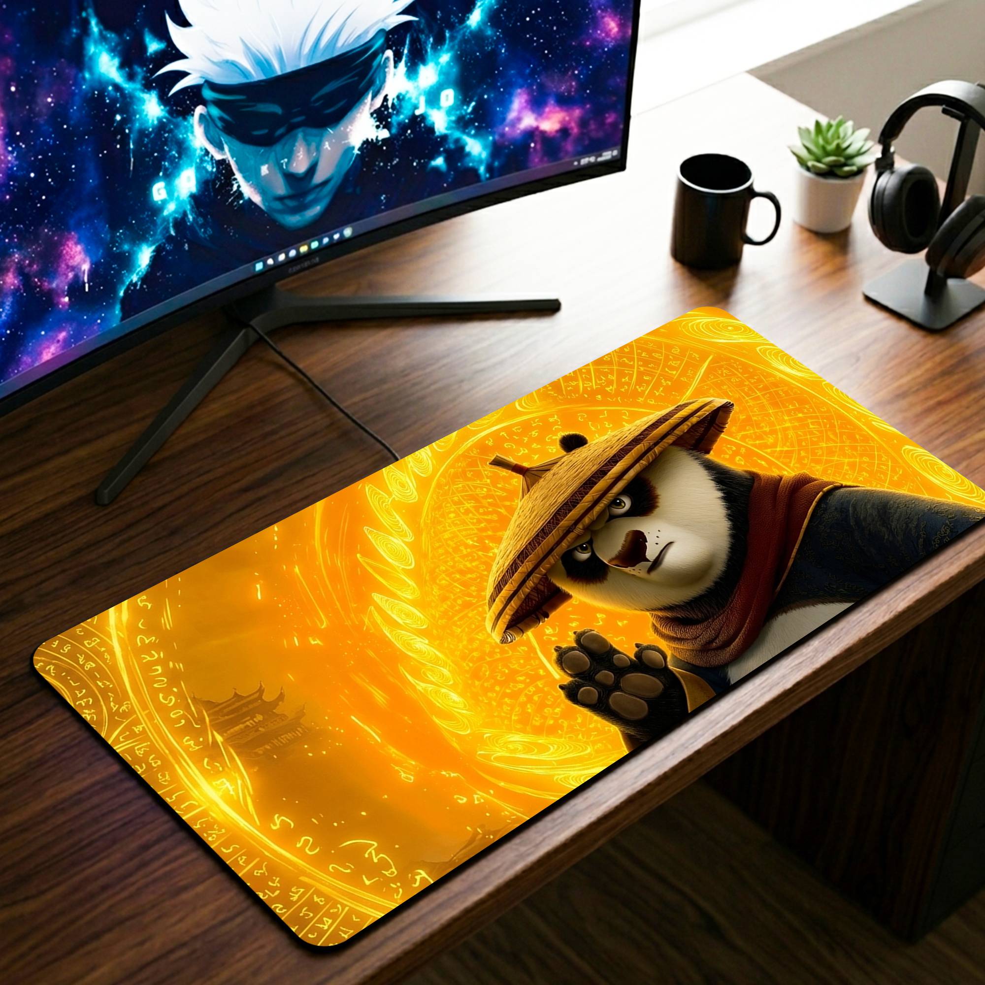 Kung Fu Panda Desk Mat - 11 x 23 Inch image