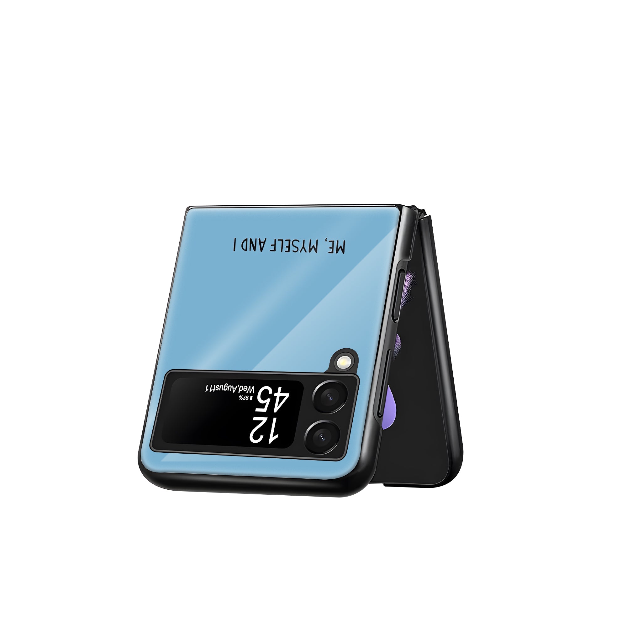 Myself Samsung Z Flip Glass Case image 2