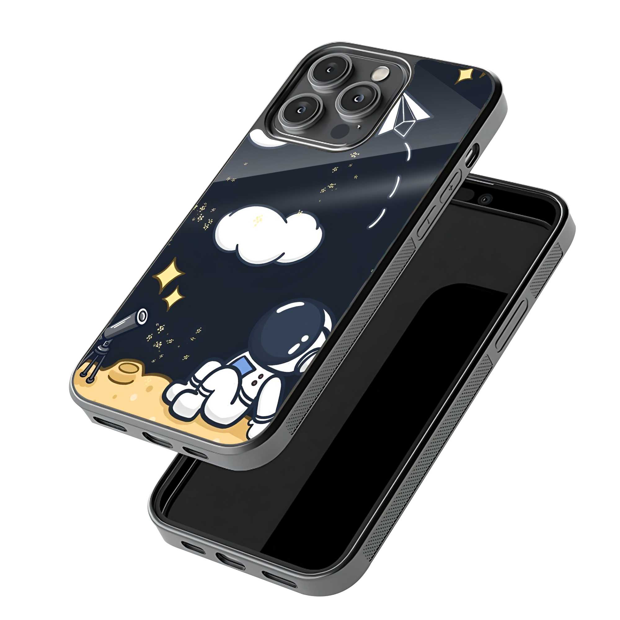 Cute Astronaut Glass Case image 2