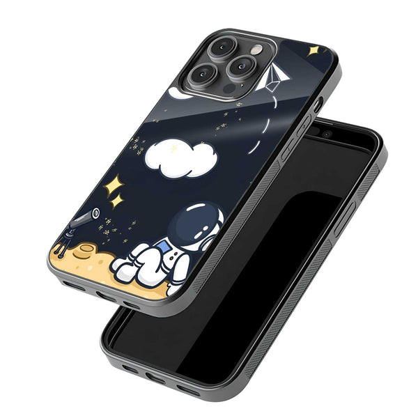 Cute Astronaut Glass Case image 2