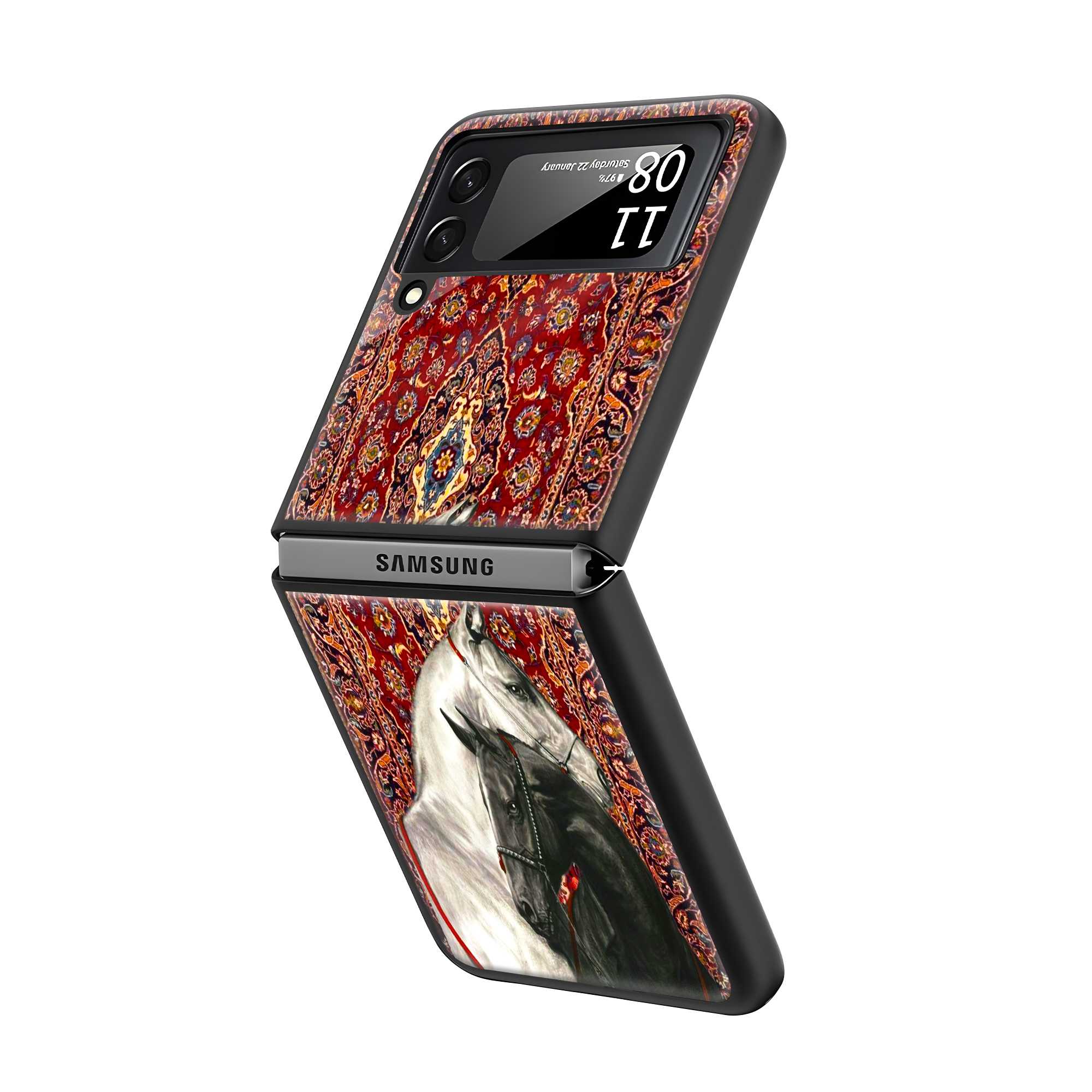 The Royal Ride Samsung Z Flip Glass Case Secondary image