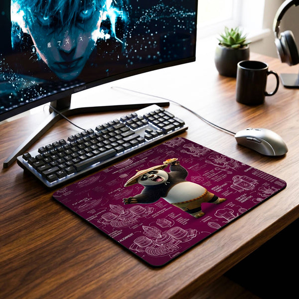 Foodie Panda Desk Mat - 7.5 x 9 Inch image