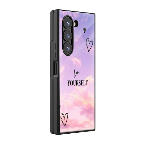 Self Love Samsung Z Fold Glass Case image 0