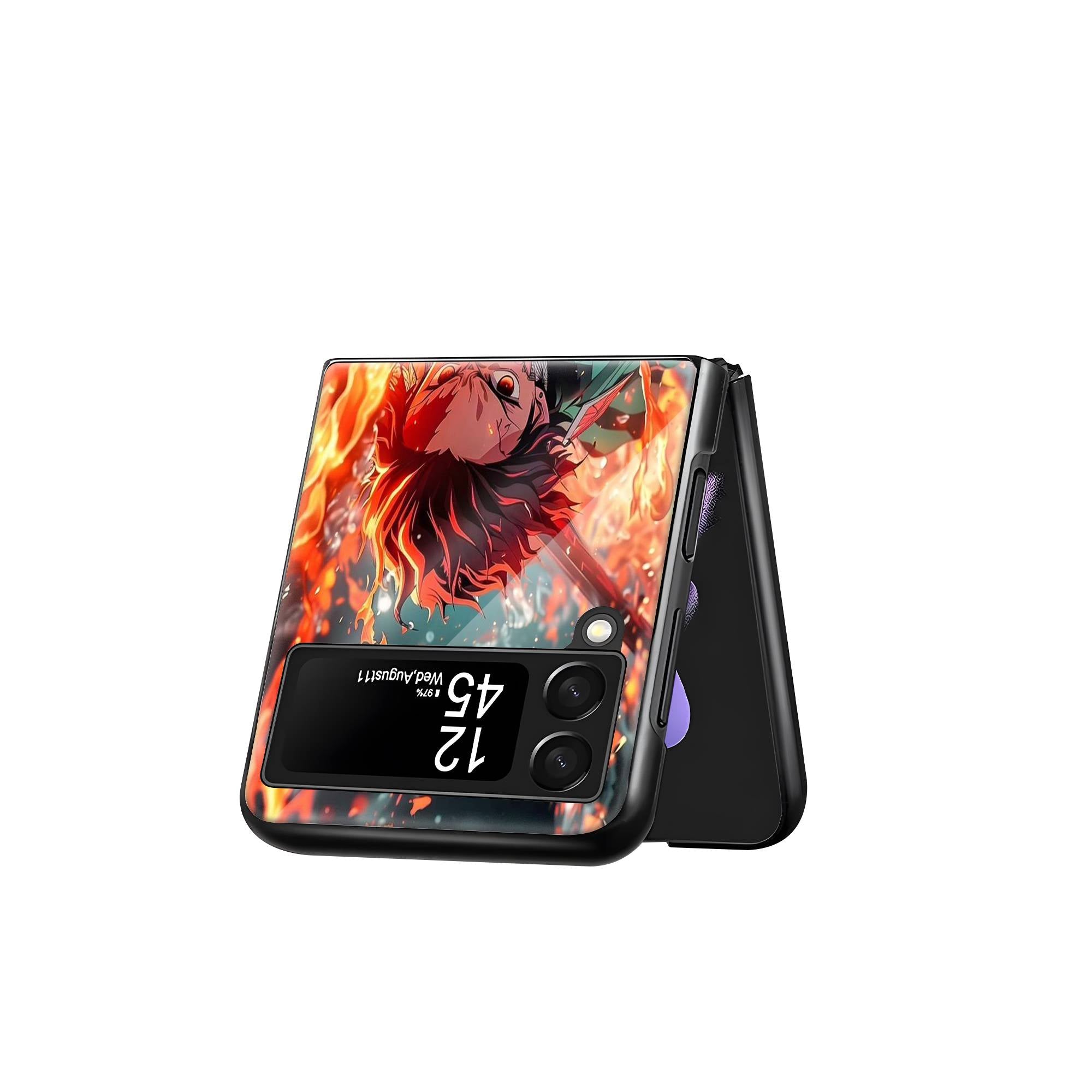 Demon Samsung Z Flip Glass Case image 2