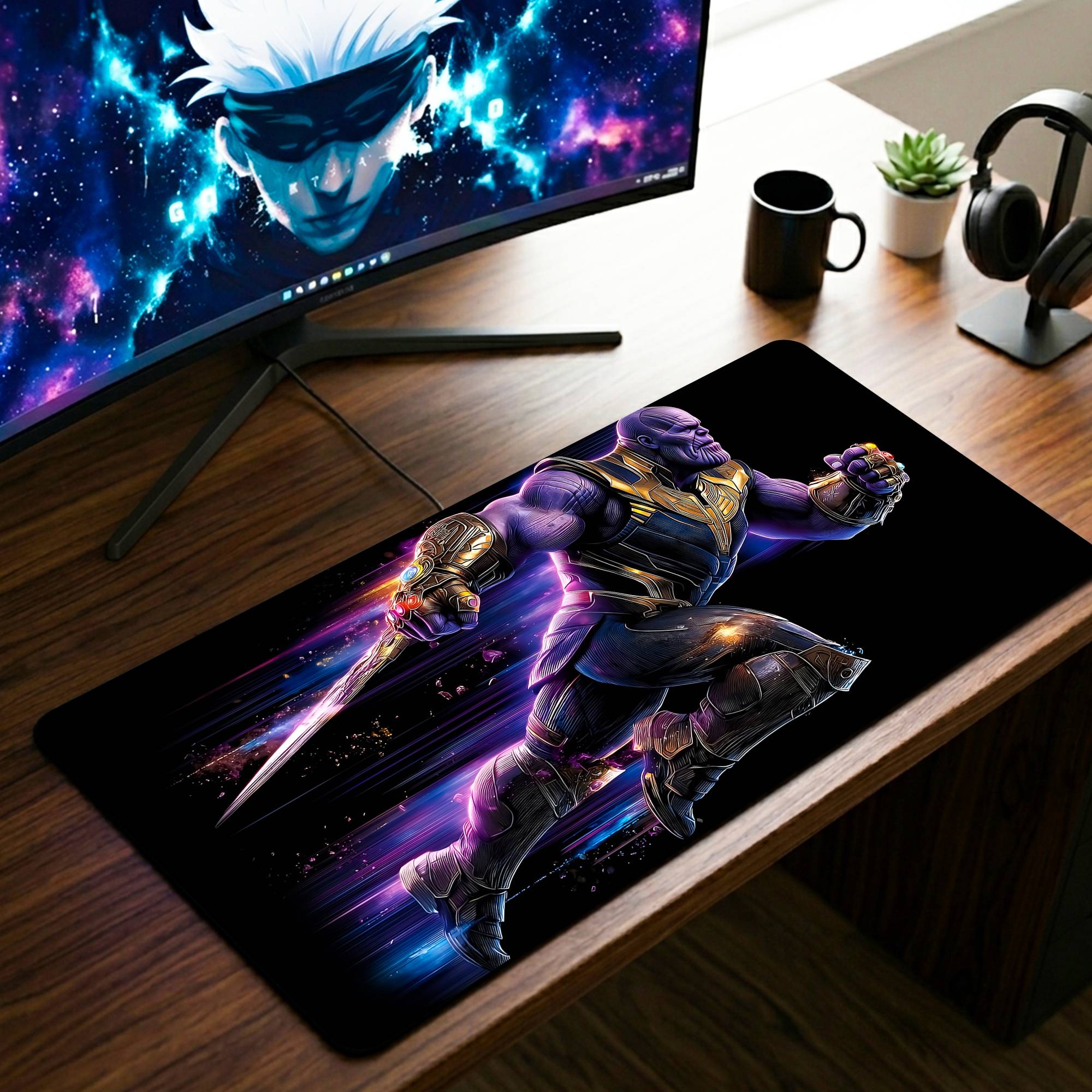 Thanos Desk Mat - 11 x 23 Inch image