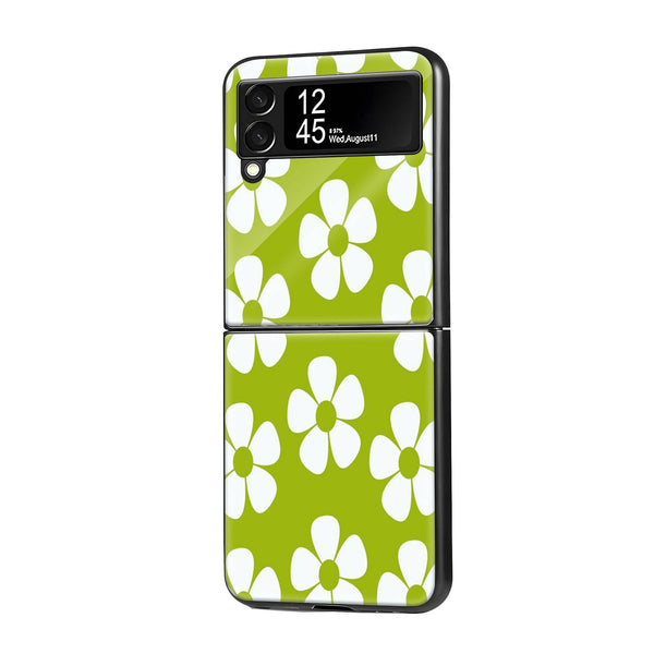 Modern Daisy Samsung Z Flip Glass Case image 0