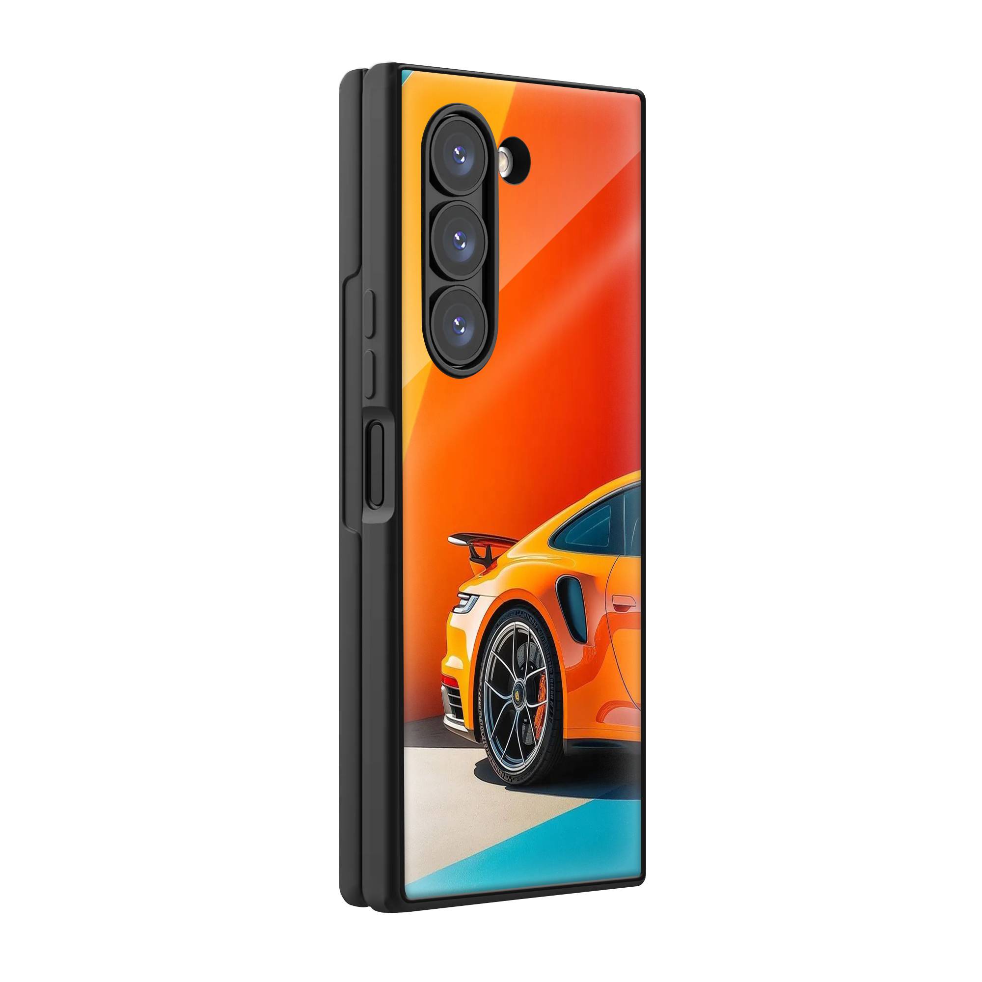 Sports Car Samsung Z Fold Glass Case image 0 Main image